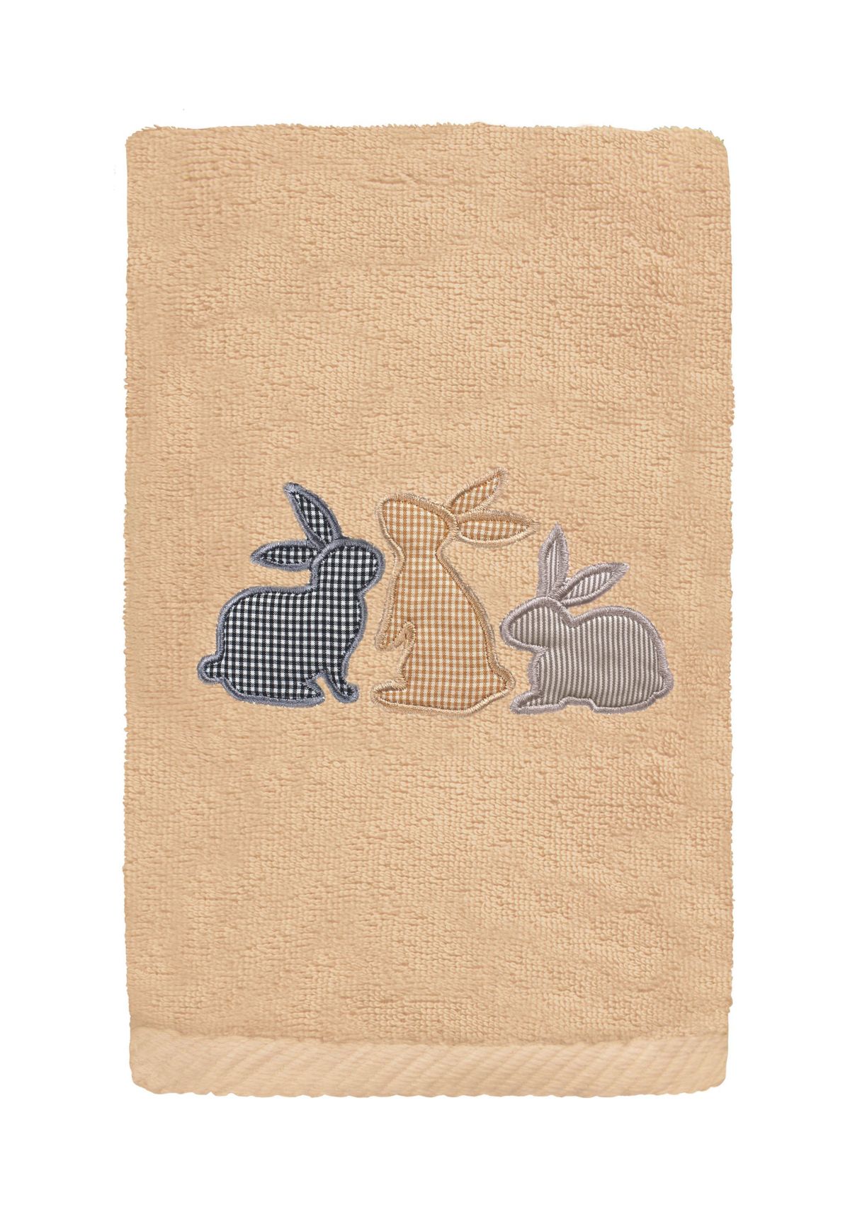 Bunny Row - Embroidered Hand Towel