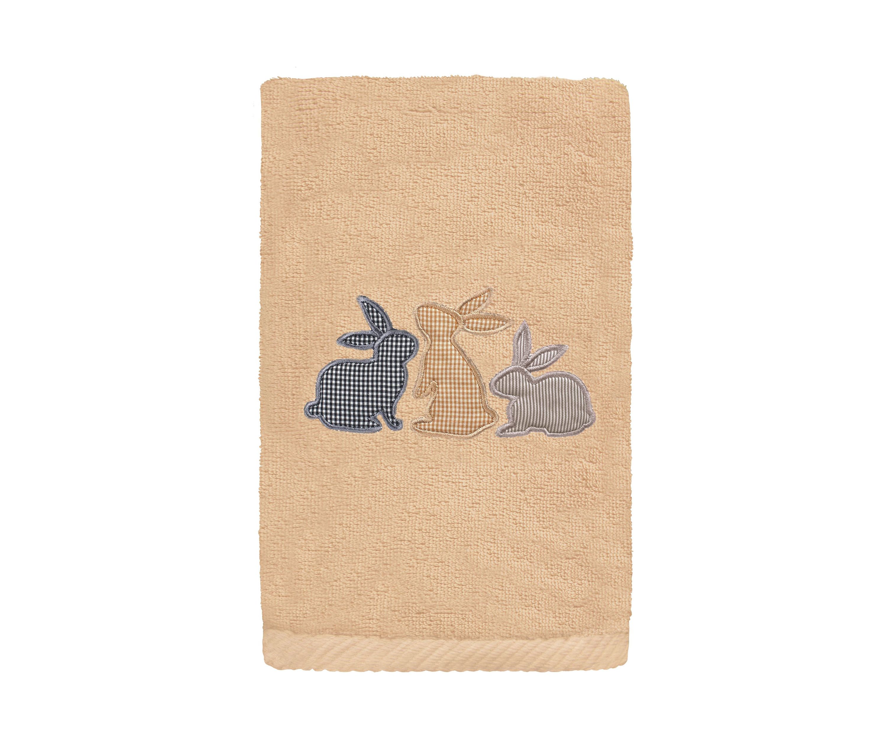 Bunny Row - Embroidered Hand Towels (Set of 2)