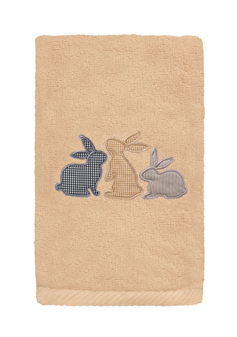 Bunny Row - Embroidered Hand Towels (Set of 2)