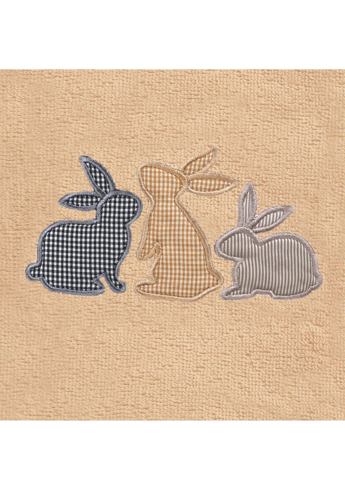 Bunny Row - Embroidered Hand Towel