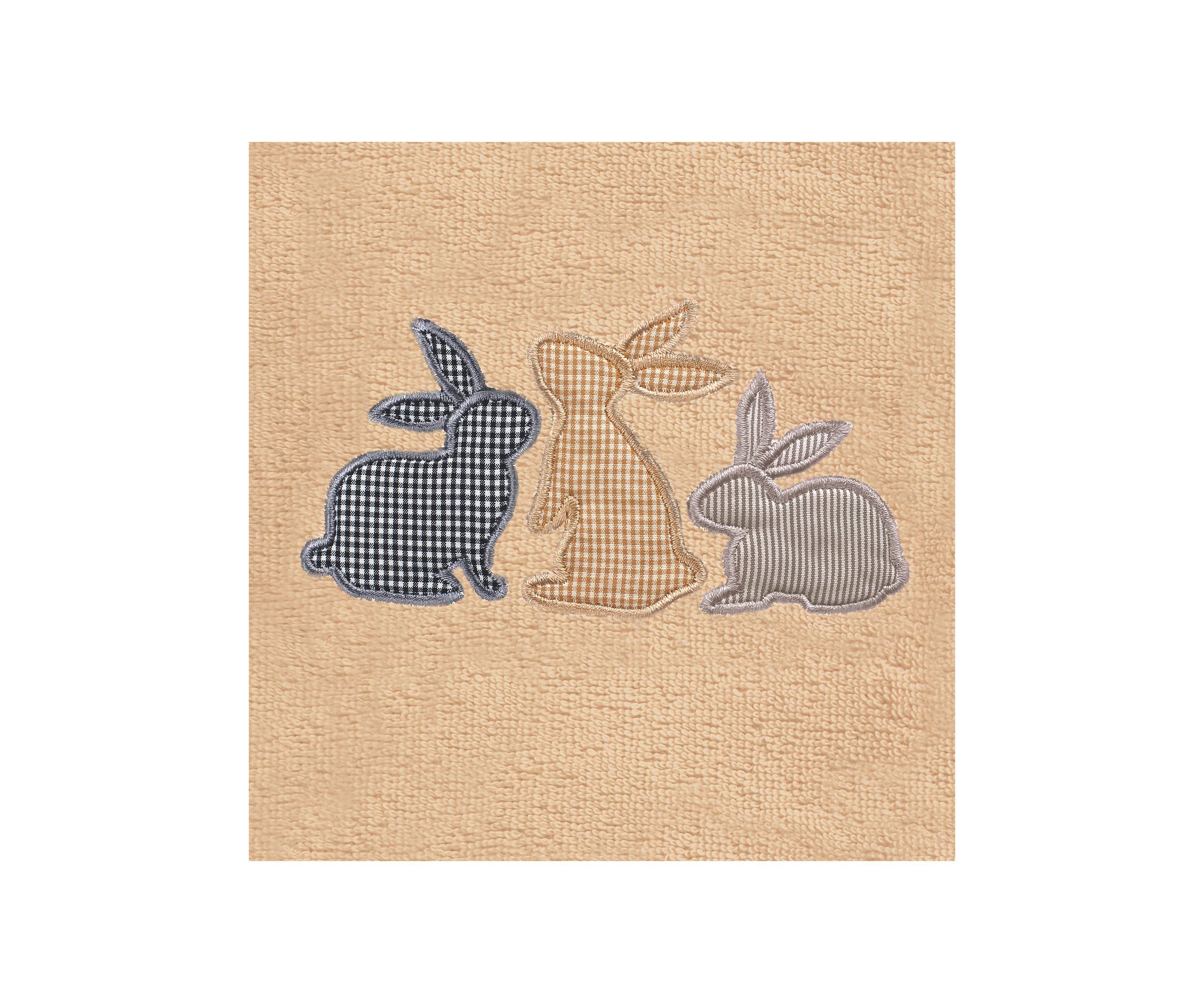 Bunny Row - Embroidered Hand Towels (Set of 2)
