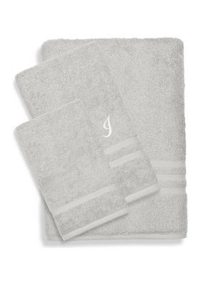 Linum Home Textiles 3PC Denzi Towel Set, Grey