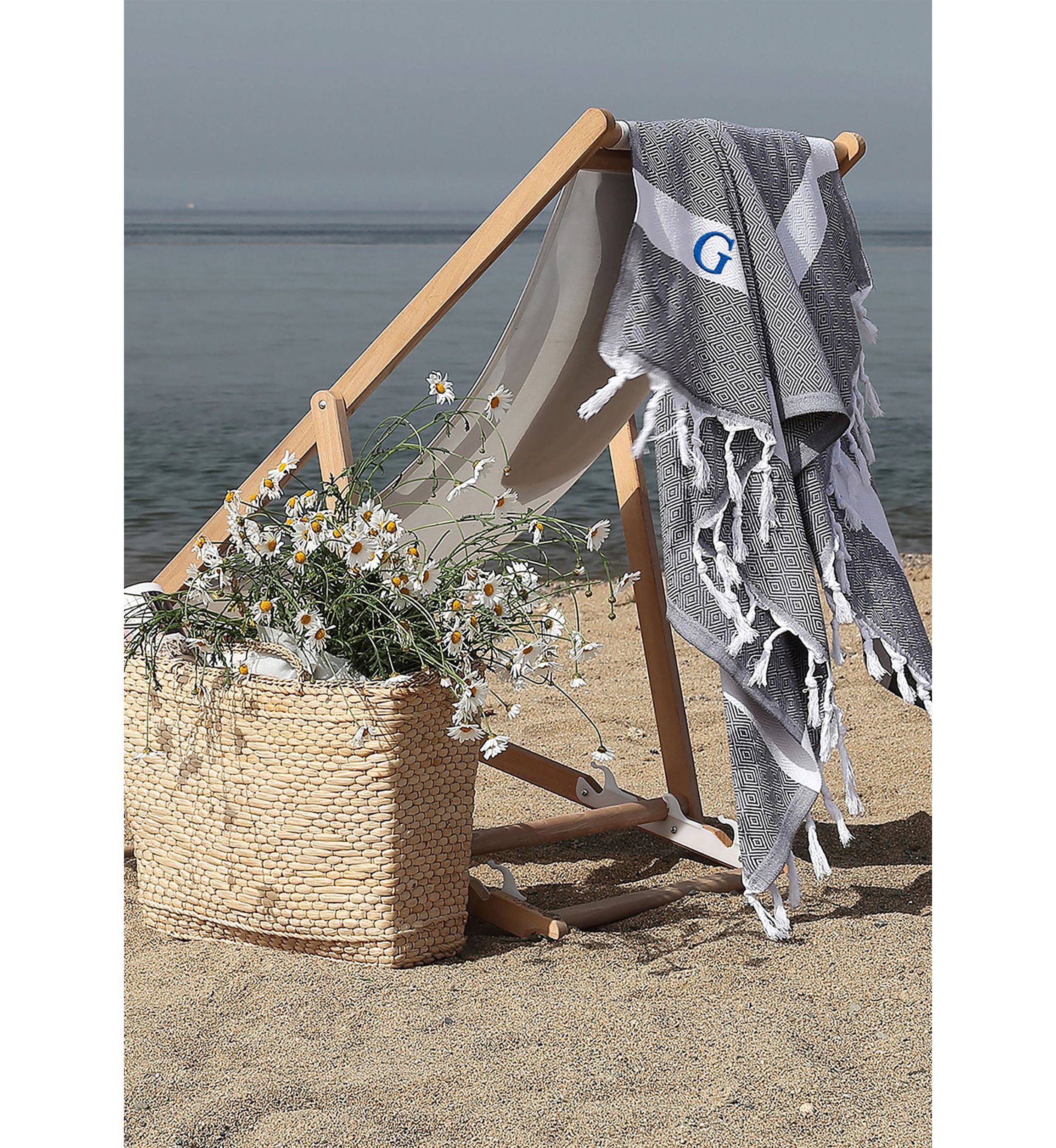 Diamond Personalized Pestemal Beach Towel