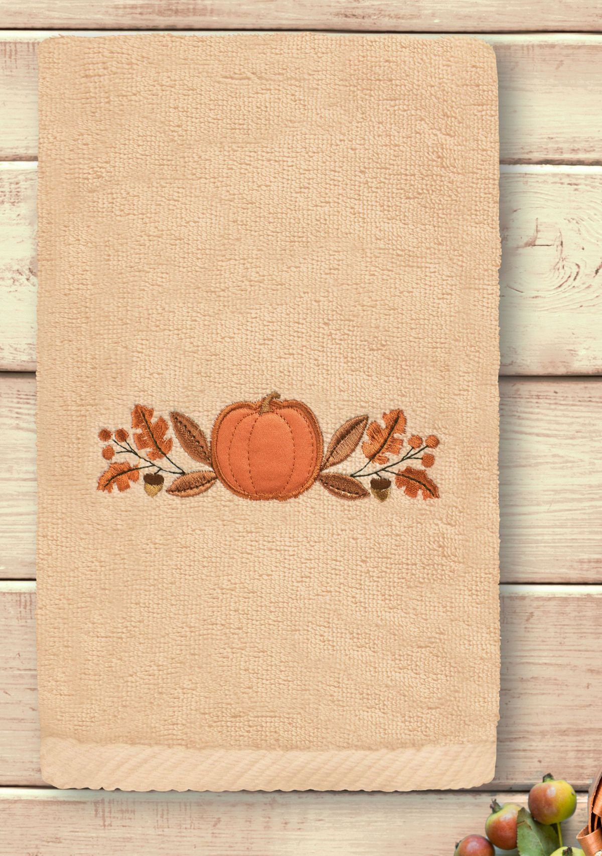 Harvest Bounty - Embroidered Hand Towel