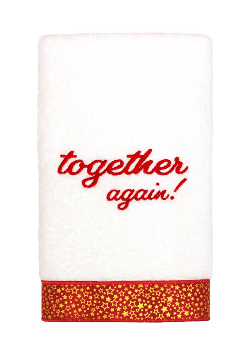 CHRISTMAS TOGETHER AGAIN - Embroidered Hand Towel