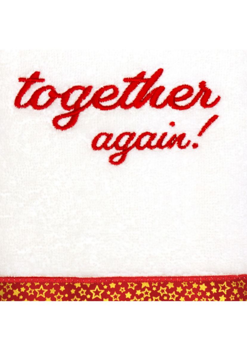 CHRISTMAS TOGETHER AGAIN - Embroidered Hand Towel