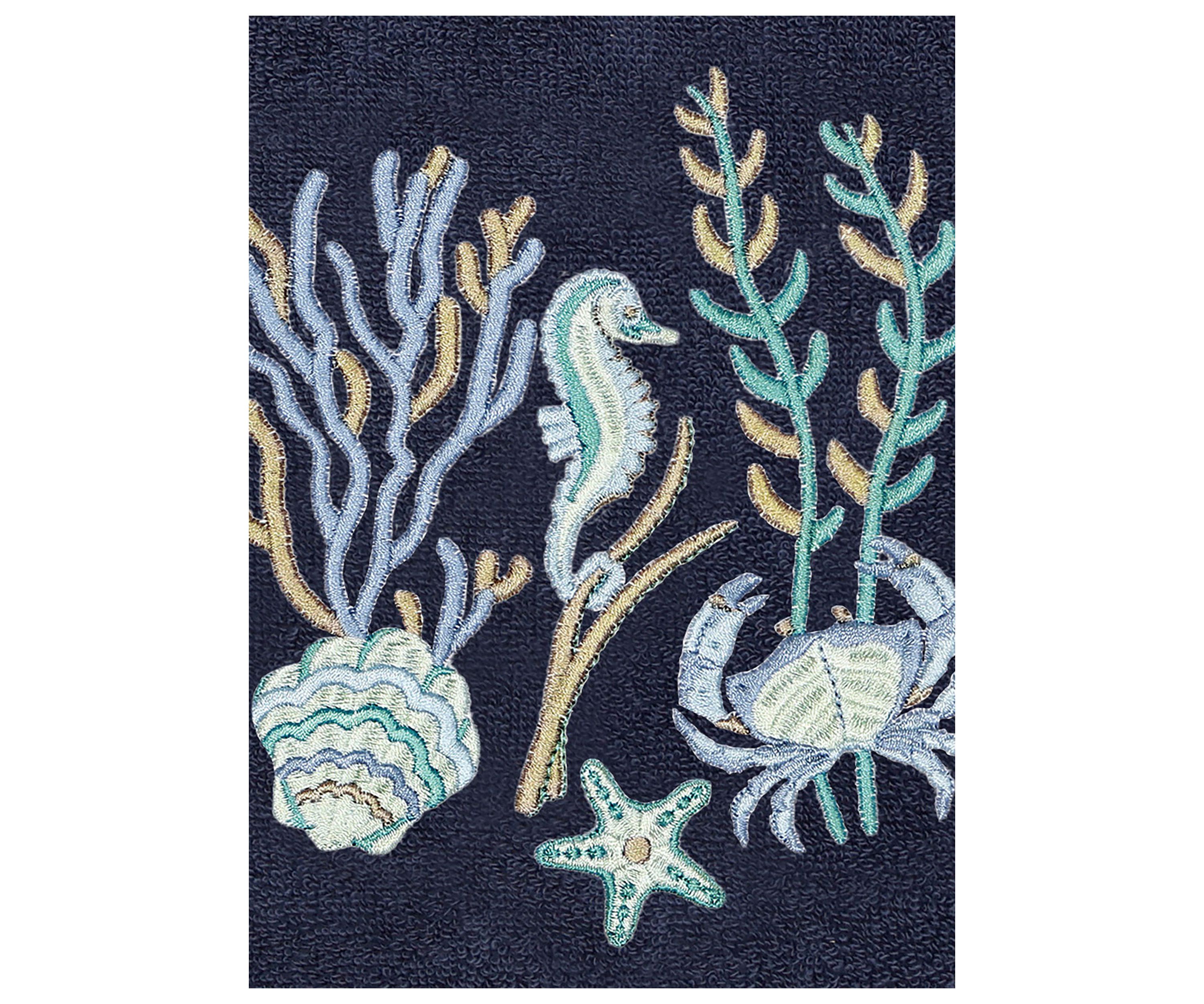 AARON 2PC Embellished Bath Towel Set