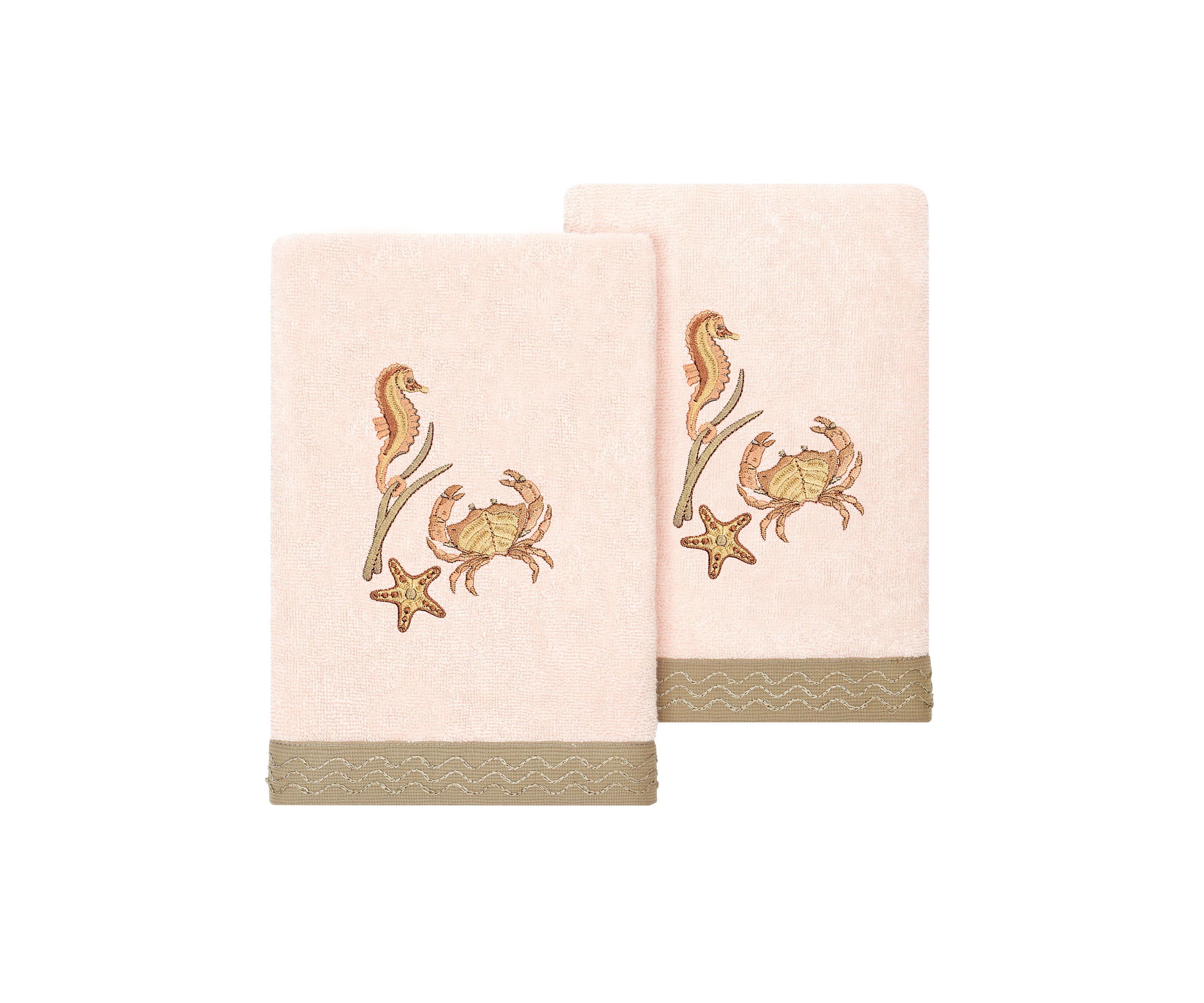 AARON 2PC Embellished Hand Towel Set