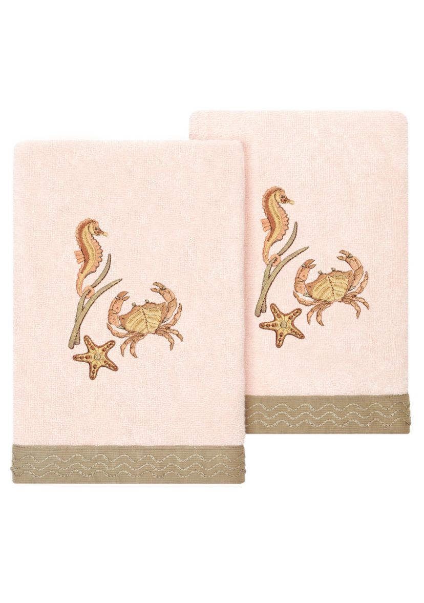 AARON 2PC Embellished Hand Towel Set
