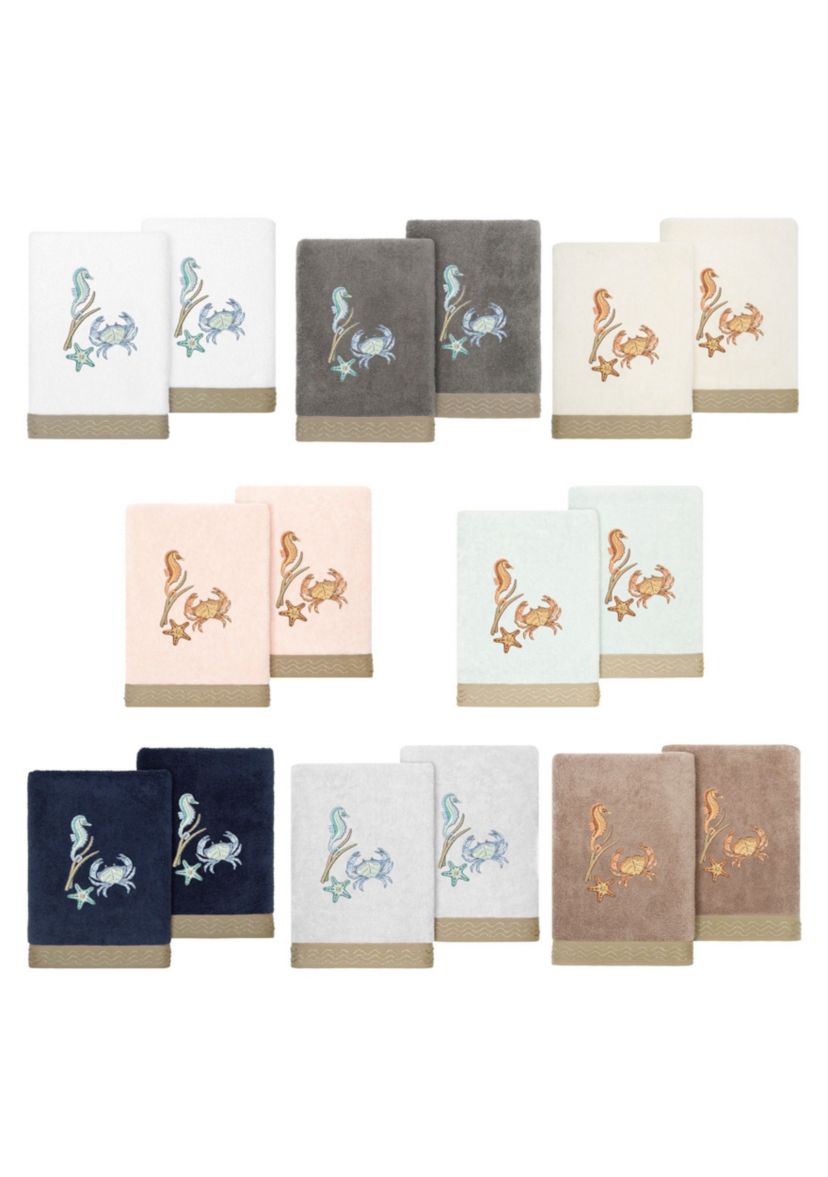AARON 2PC Embellished Hand Towel Set