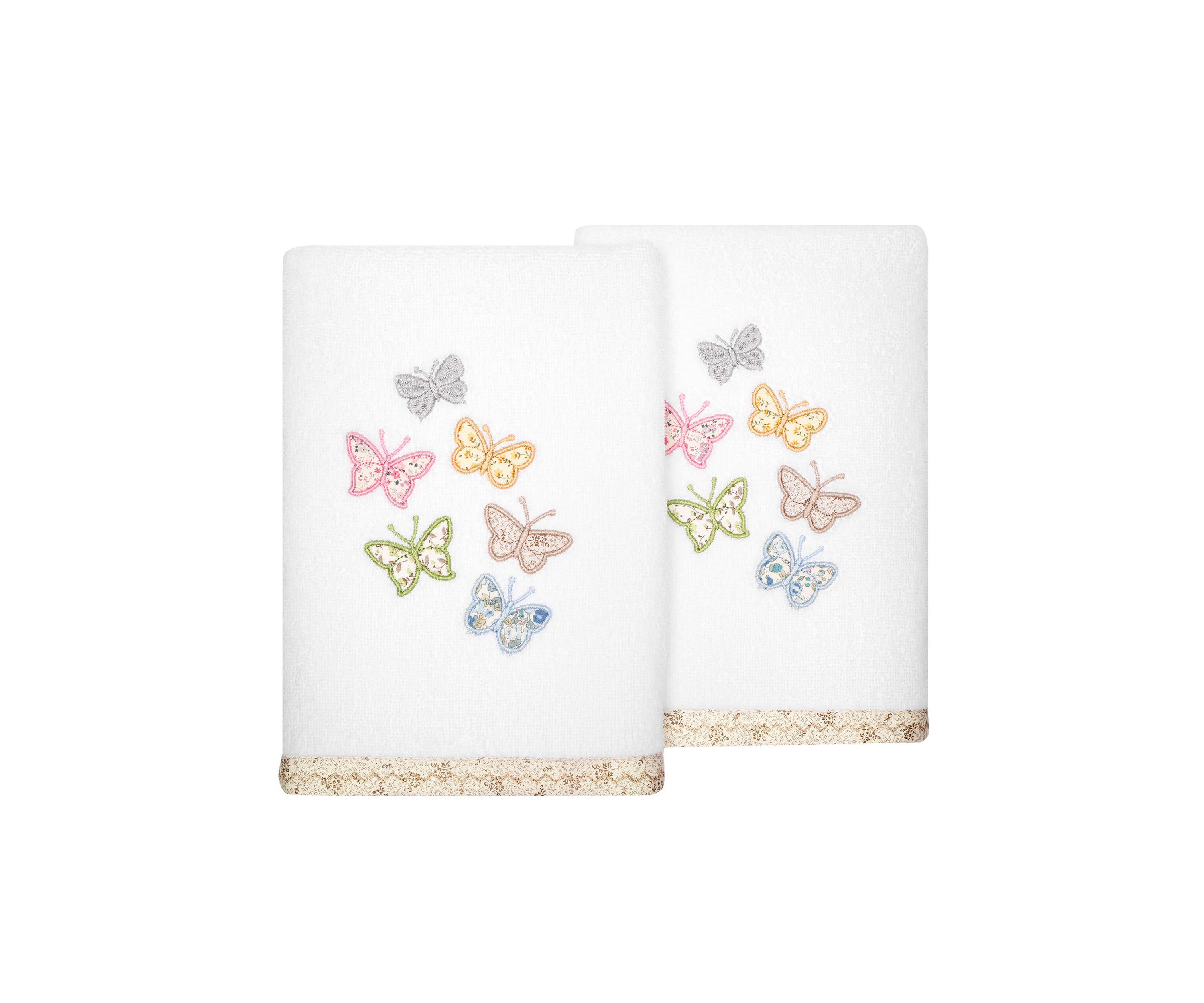MARIPOSA 2PC Embellished Hand Towel Set