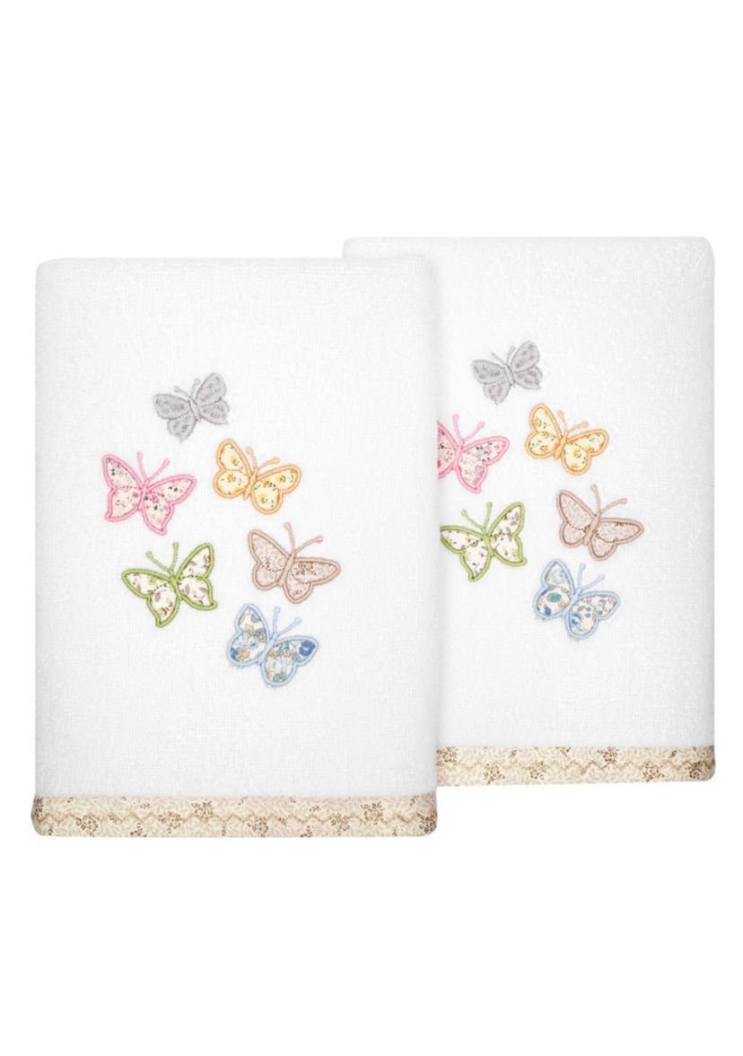 MARIPOSA 2PC Embellished Hand Towel Set