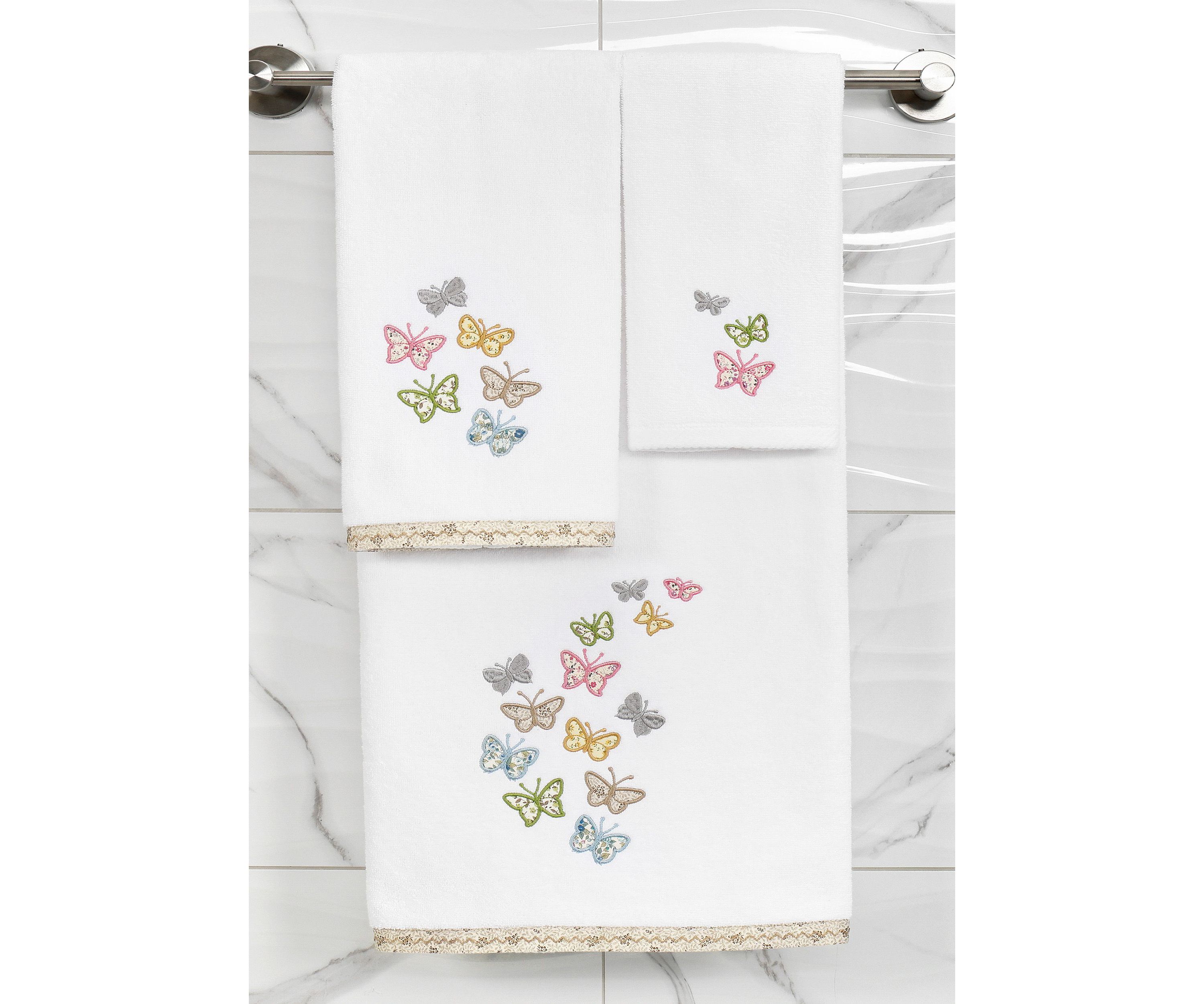 MARIPOSA 2PC Embellished Hand Towel Set