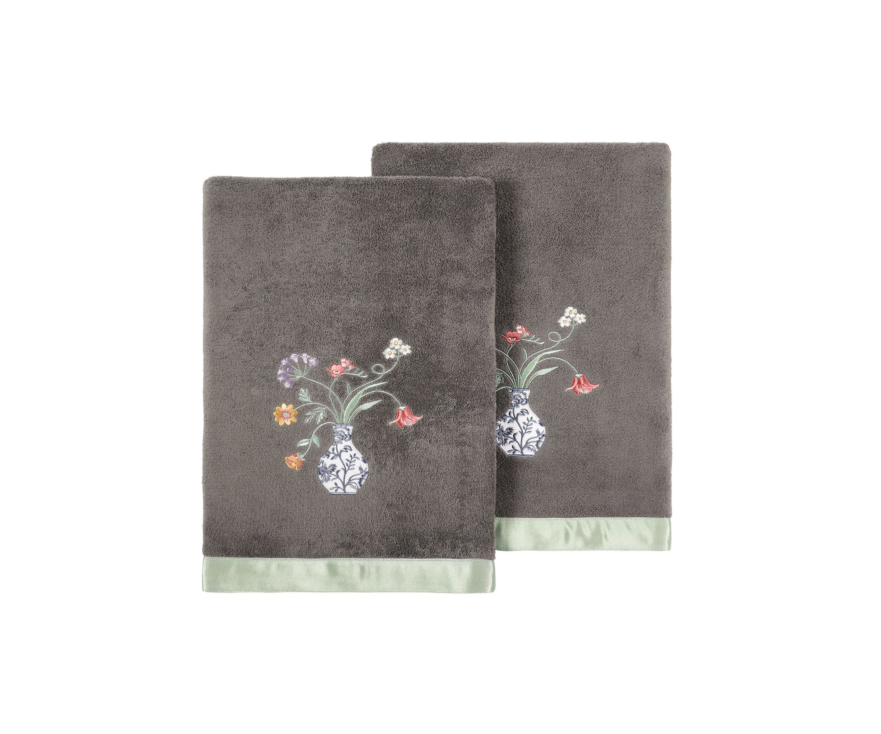 STELLA 2PC Embellished Bath Towel Set