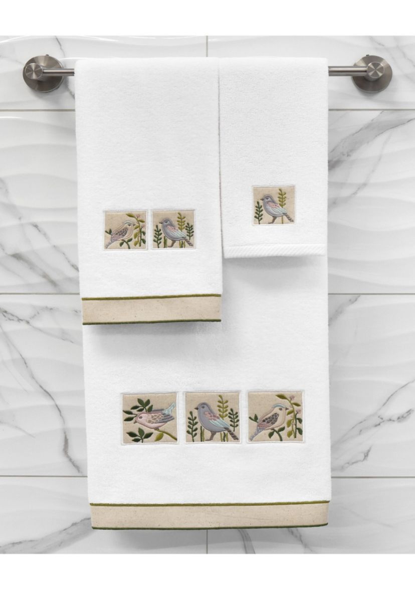 BELINDA 2PC Embellished Bath Towel Set