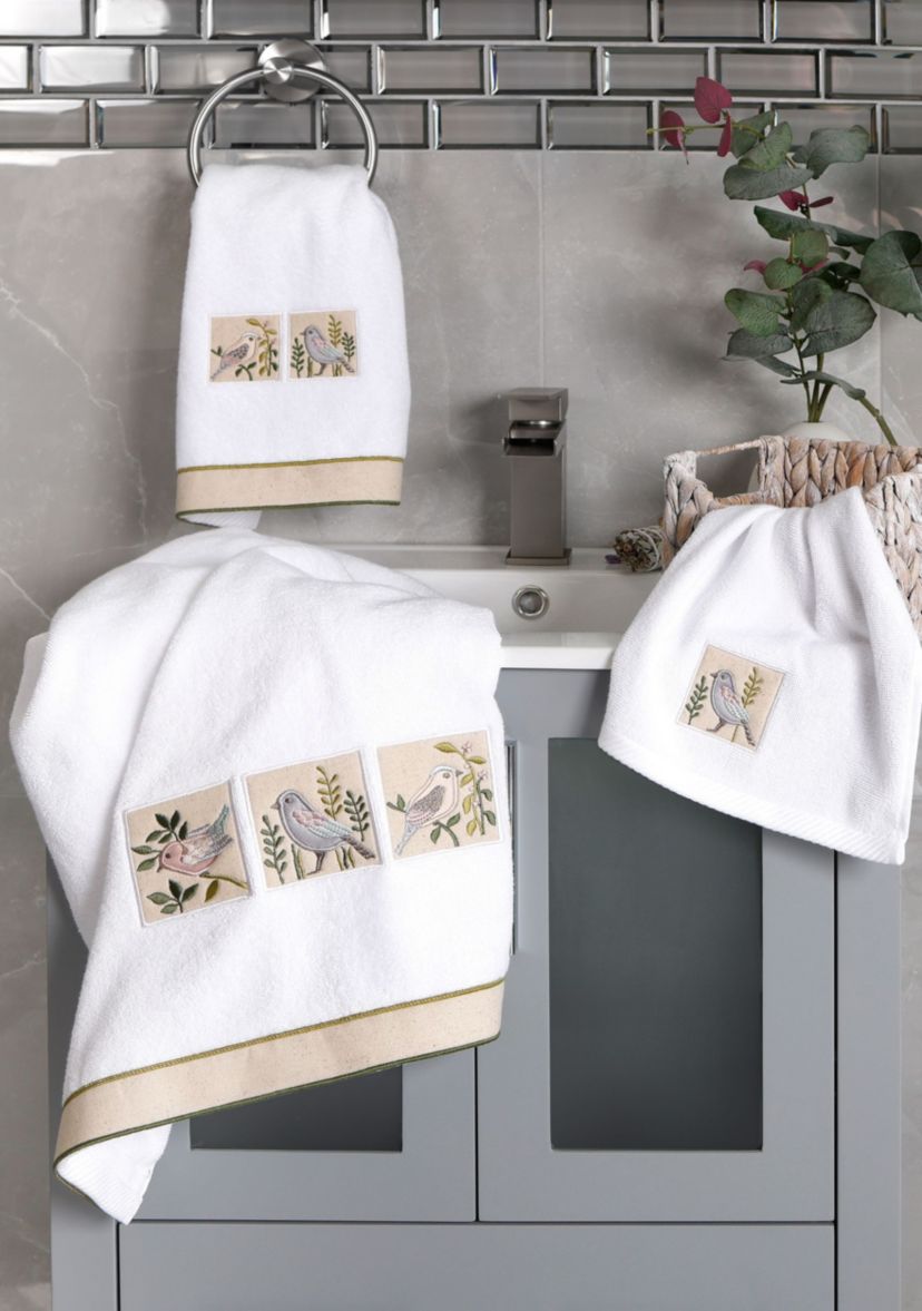 BELINDA 2PC Embellished Bath Towel Set