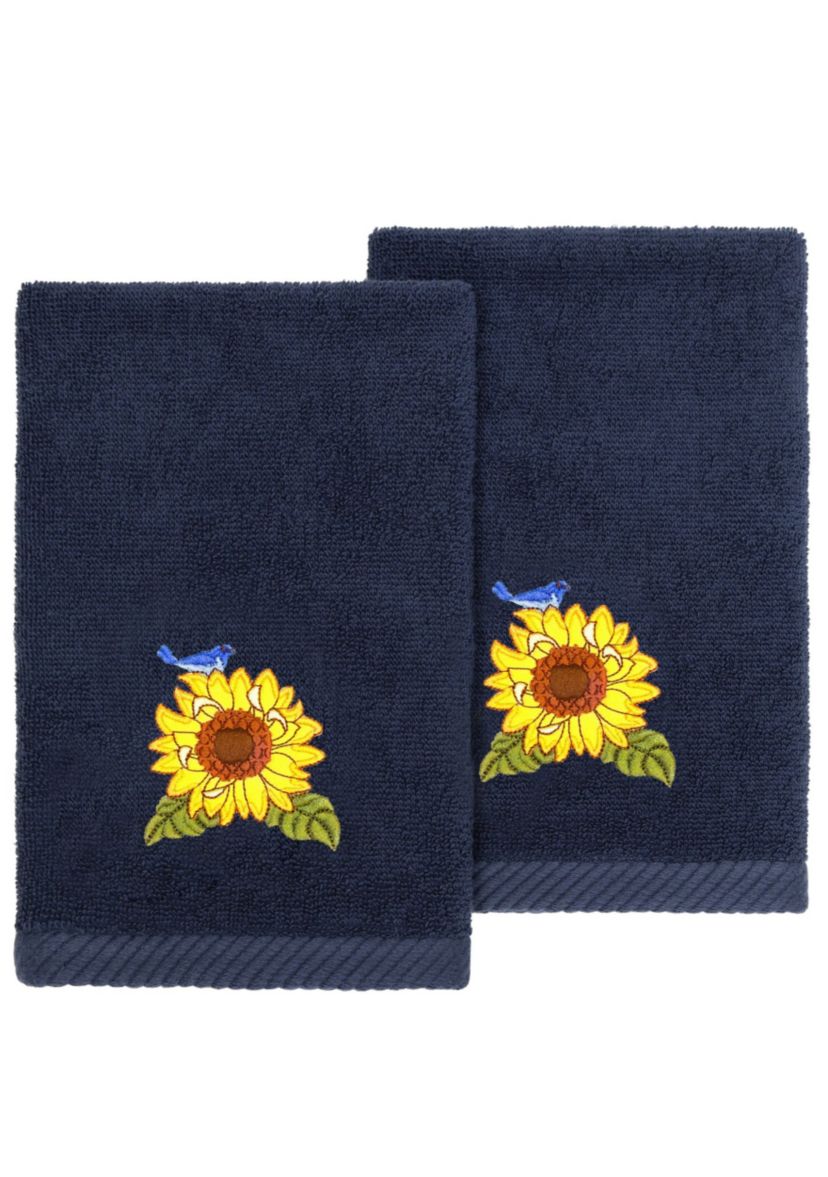 GIRASOL 2PC Embellished Fingertip Towel Set