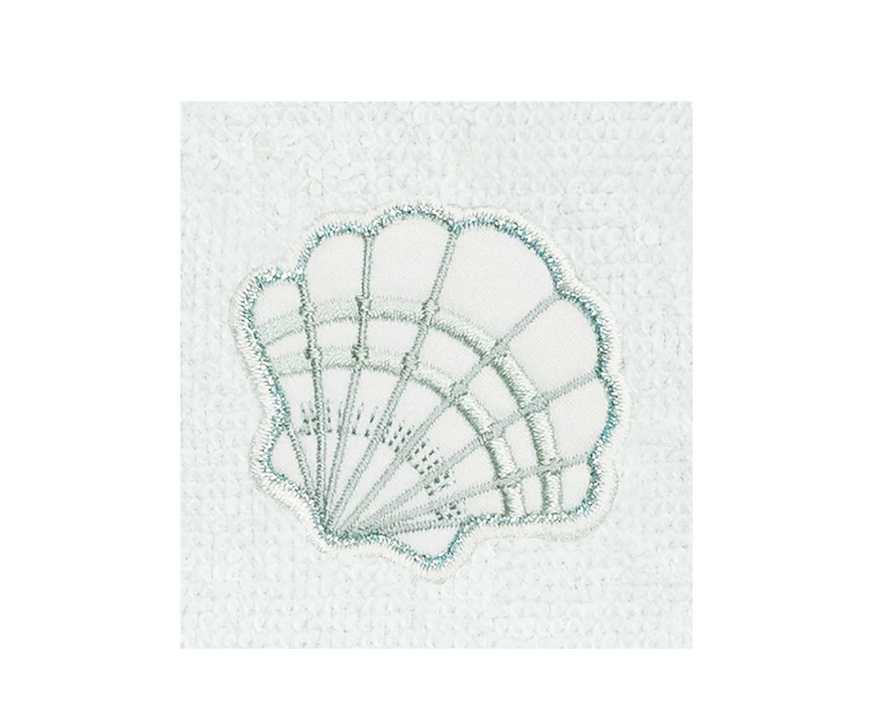 SHELL ROW 2PC Embellished Fingertip Towel Set