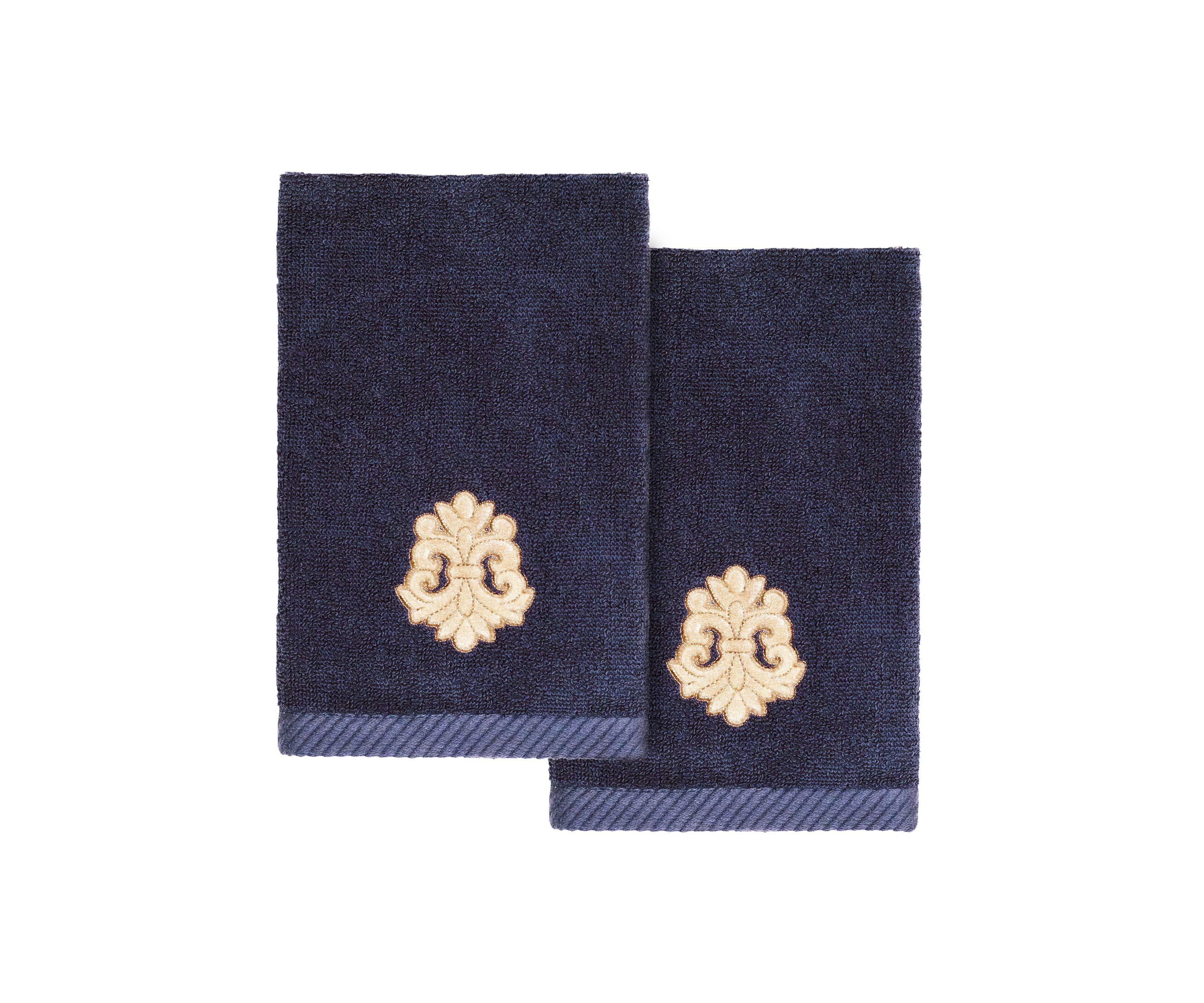MAY 2PC Embellished Fingertip Towel Set