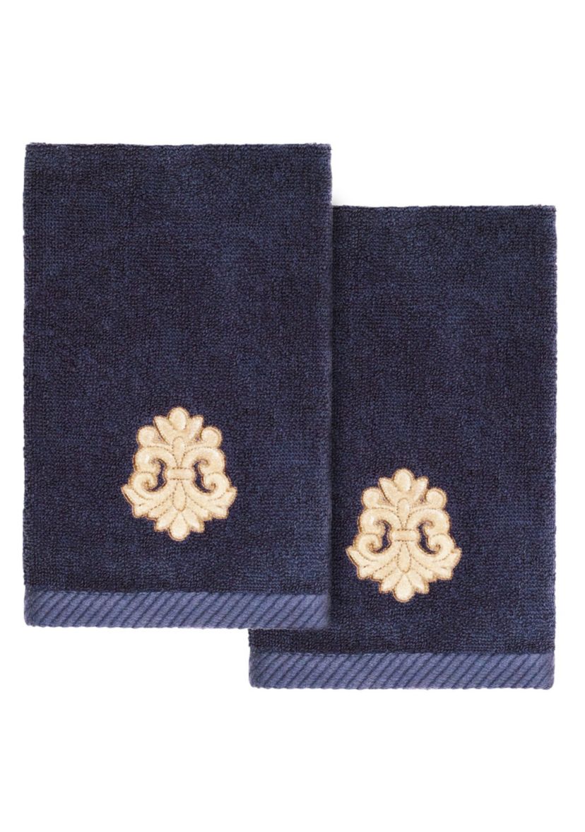 MAY 2PC Embellished Fingertip Towel Set