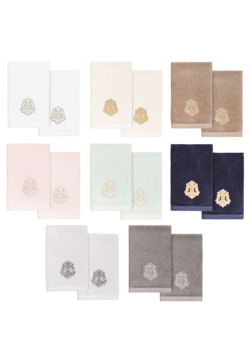 MAY 2PC Embellished Fingertip Towel Set