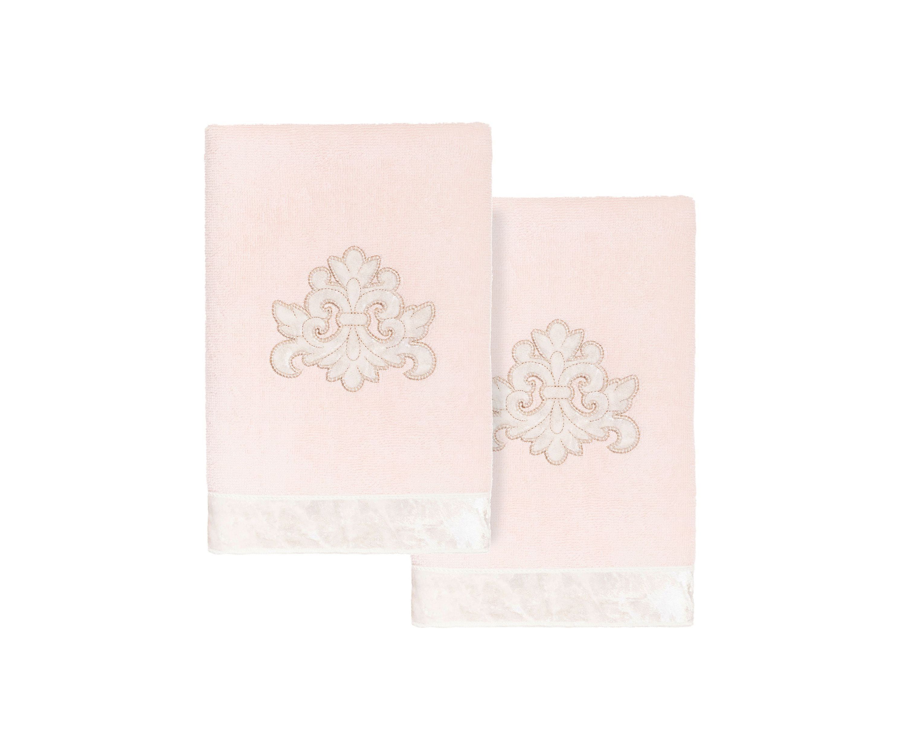 MAY 2PC Embellished Hand Towel Set