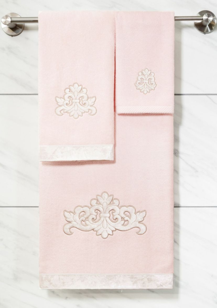 MAY 2PC Embellished Hand Towel Set