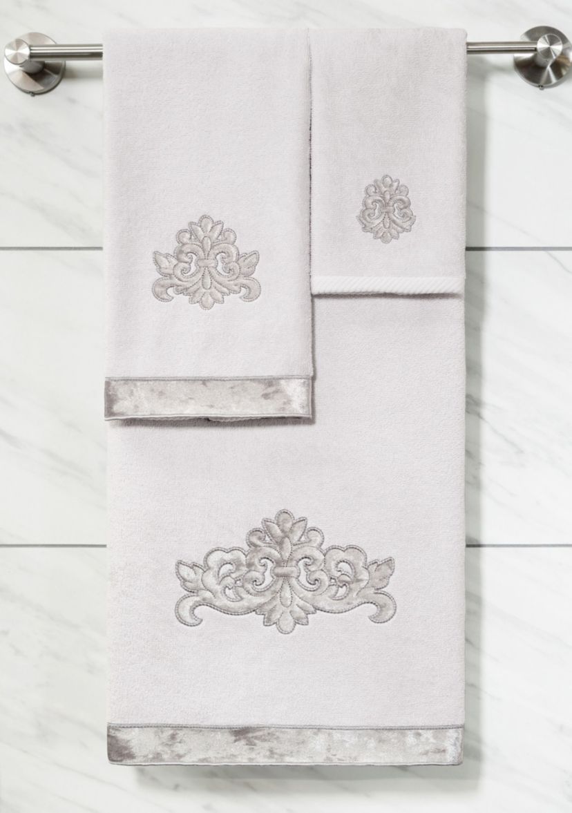 MAY 3PC Embellished Towel Set