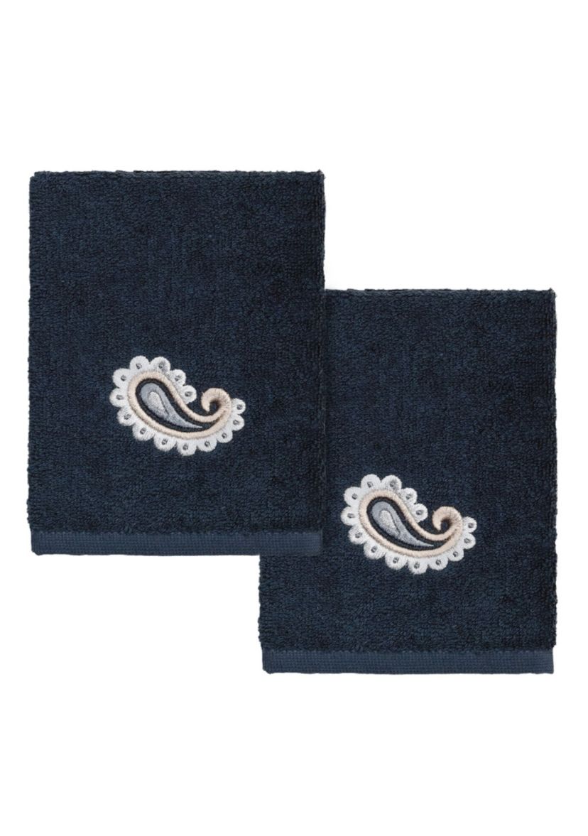 MACKENZIE 2PC Embellished Washcloth Set