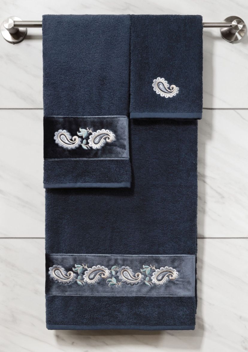 MACKENZIE 2PC Embellished Washcloth Set