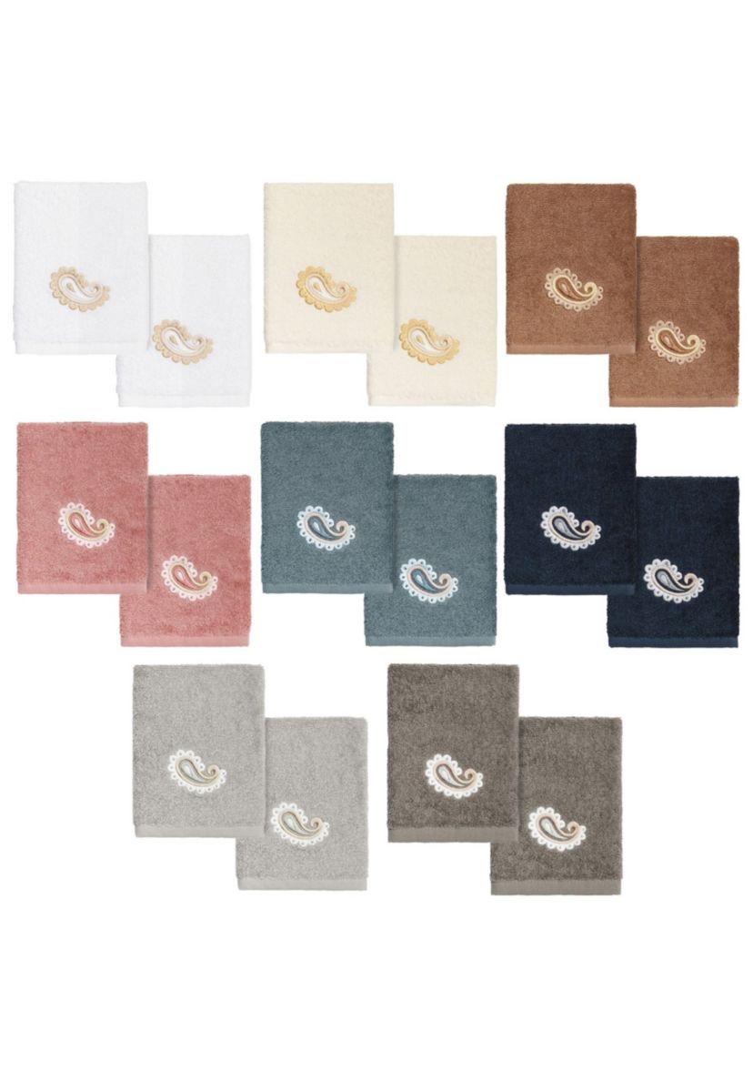 MACKENZIE 2PC Embellished Washcloth Set