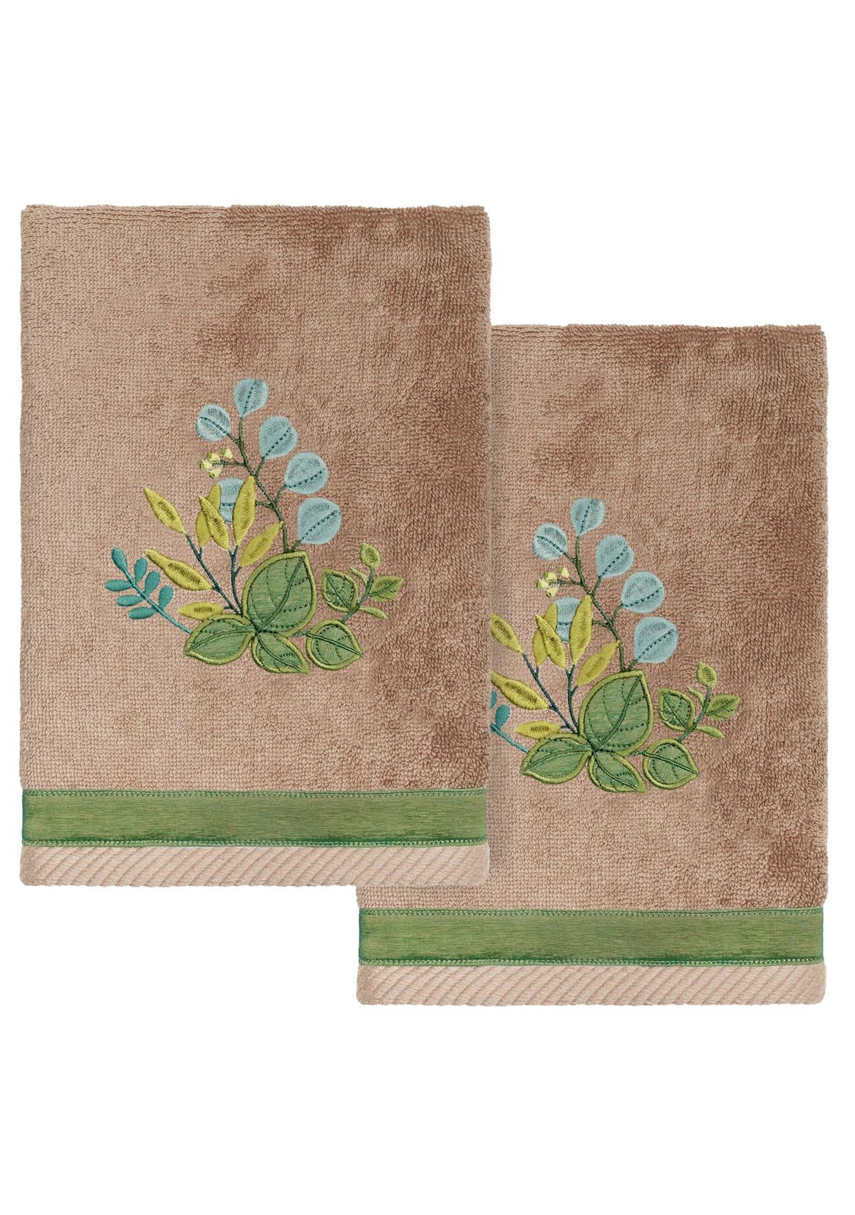 BOTANICA 2PC Embellished Hand Towel Set