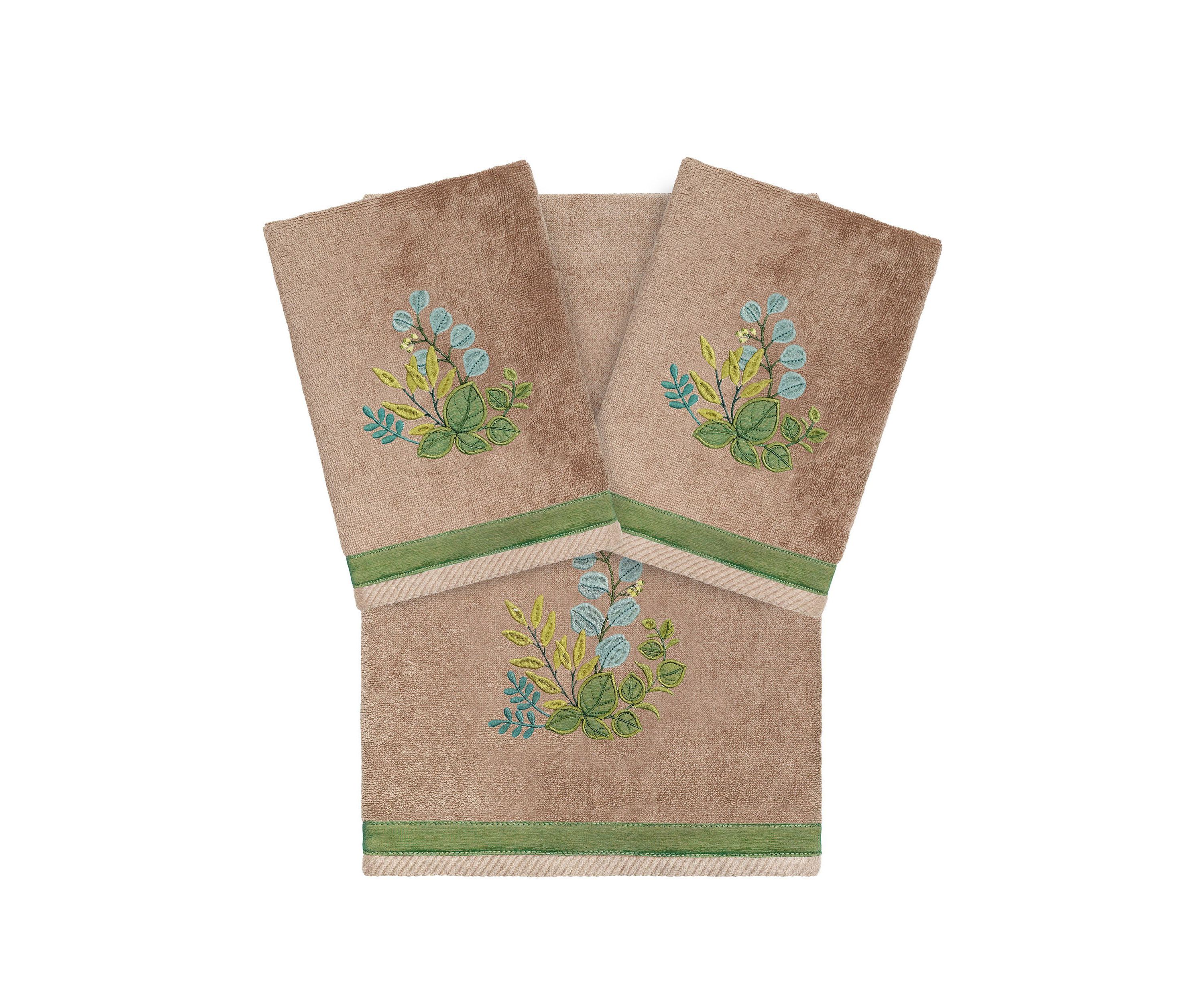 BOTANICA 3PC Embellished Towel Set