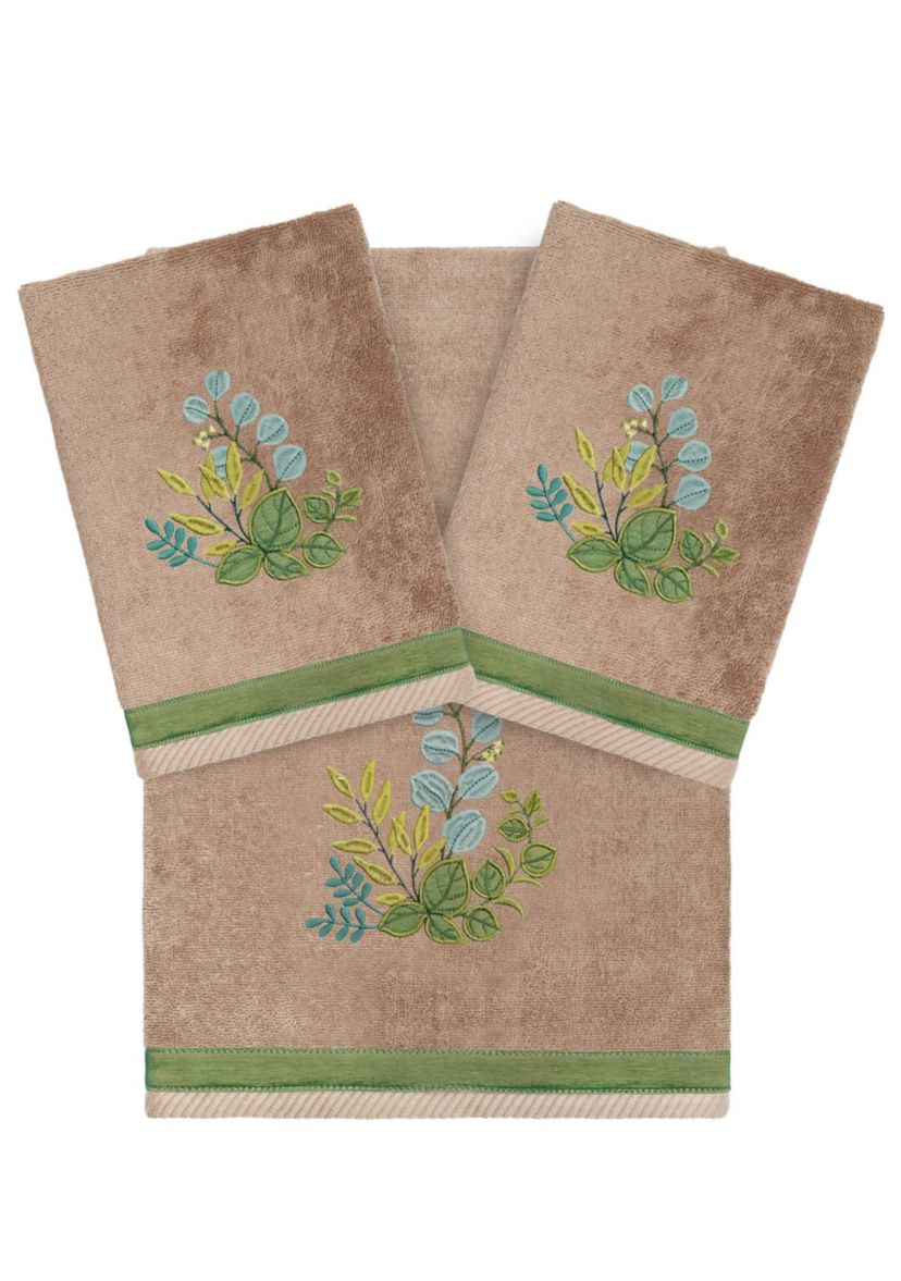 BOTANICA 3PC Embellished Towel Set