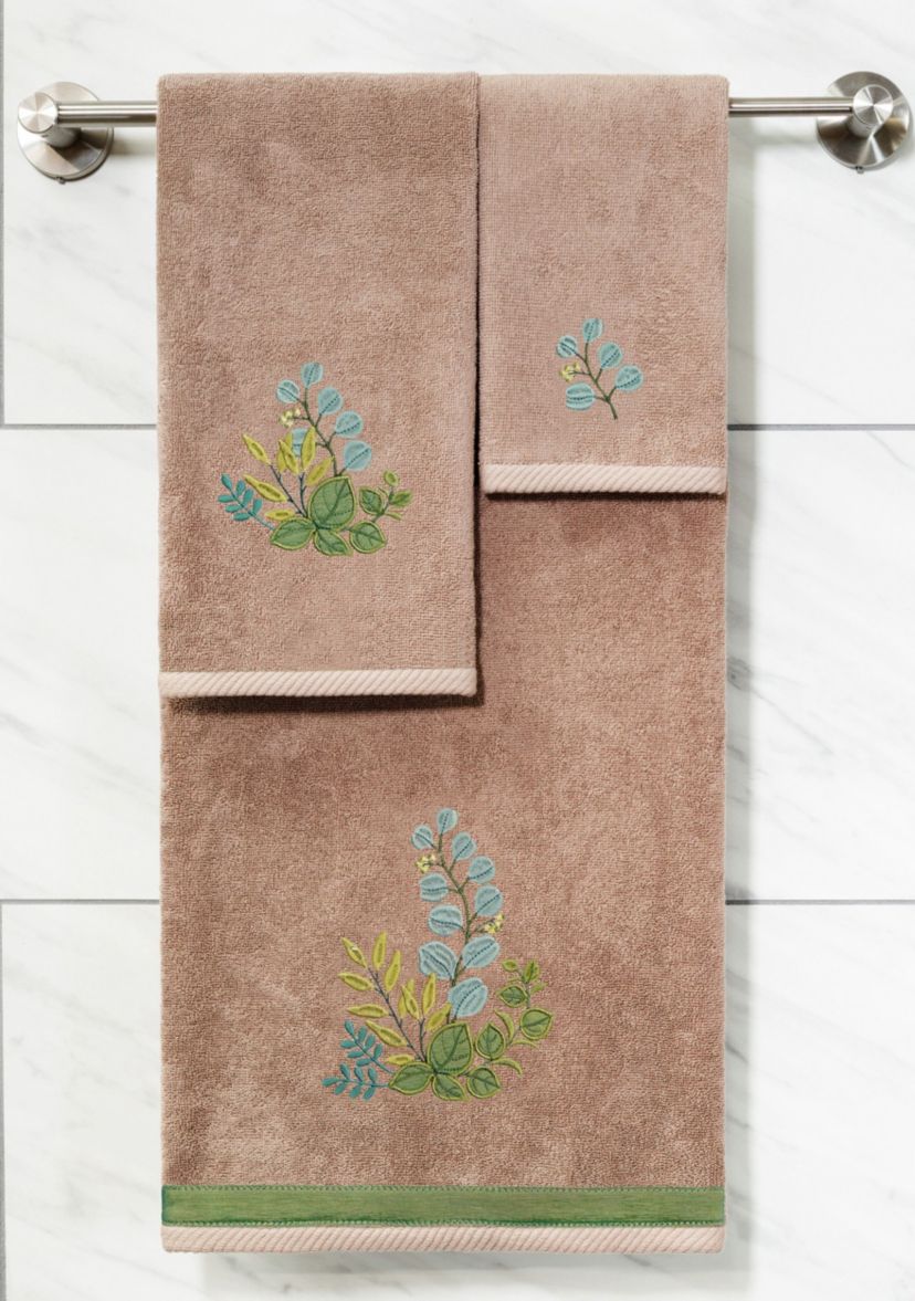 BOTANICA 3PC Embellished Towel Set