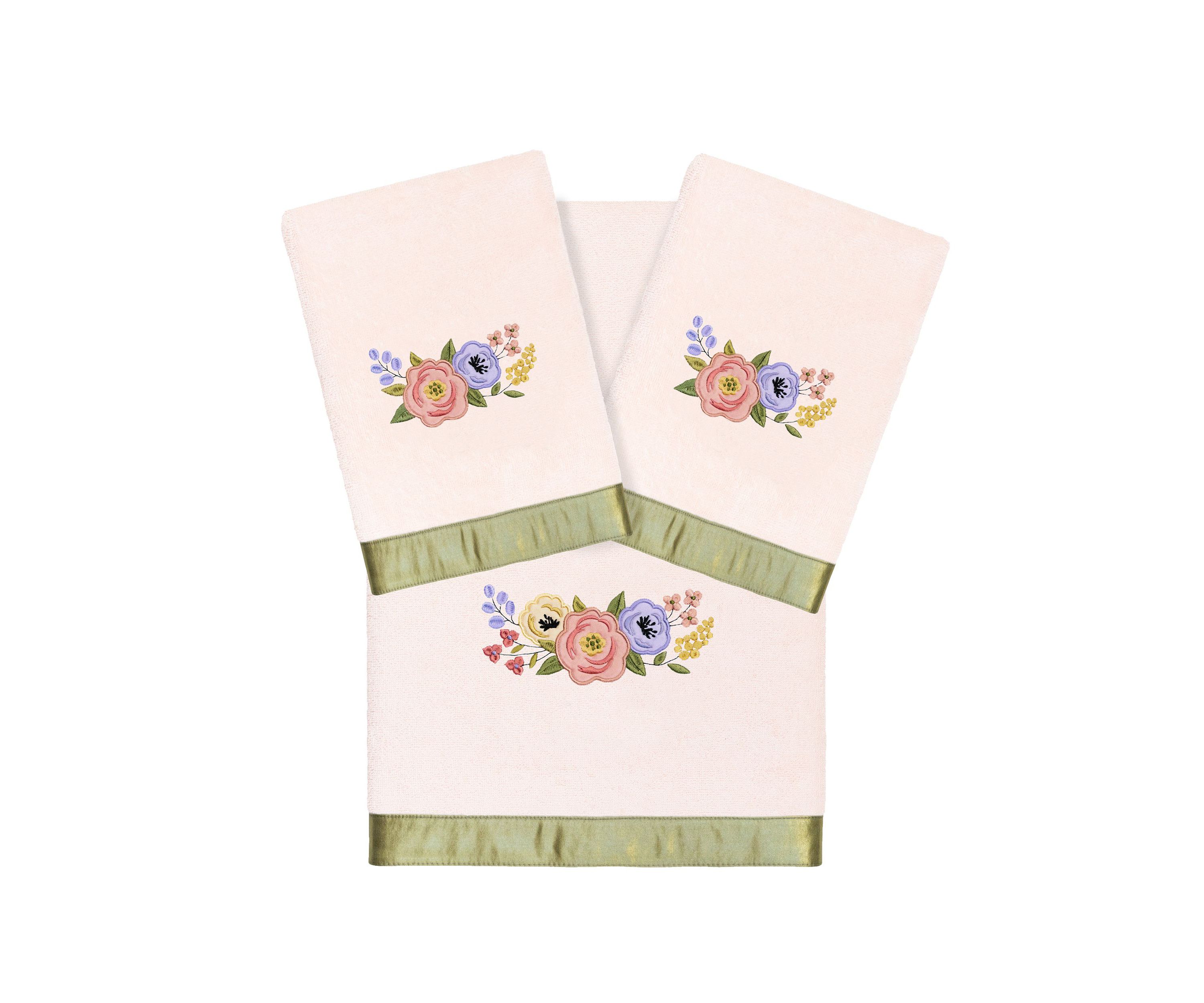 VERANO 3PC Embellished Towel Set