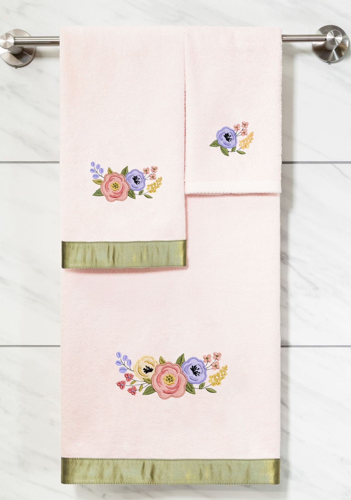 VERANO 3PC Embellished Towel Set