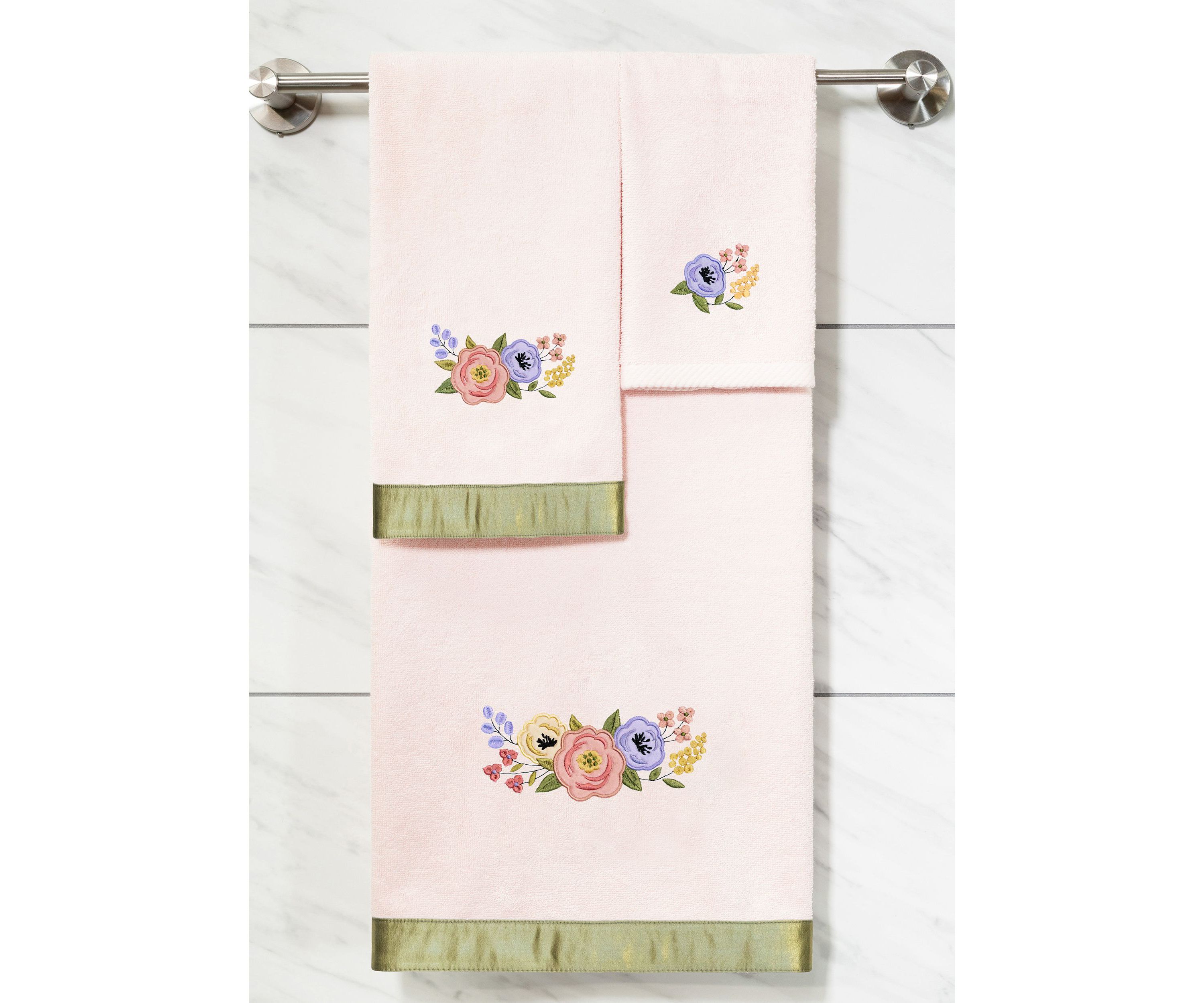 VERANO 3PC Embellished Towel Set