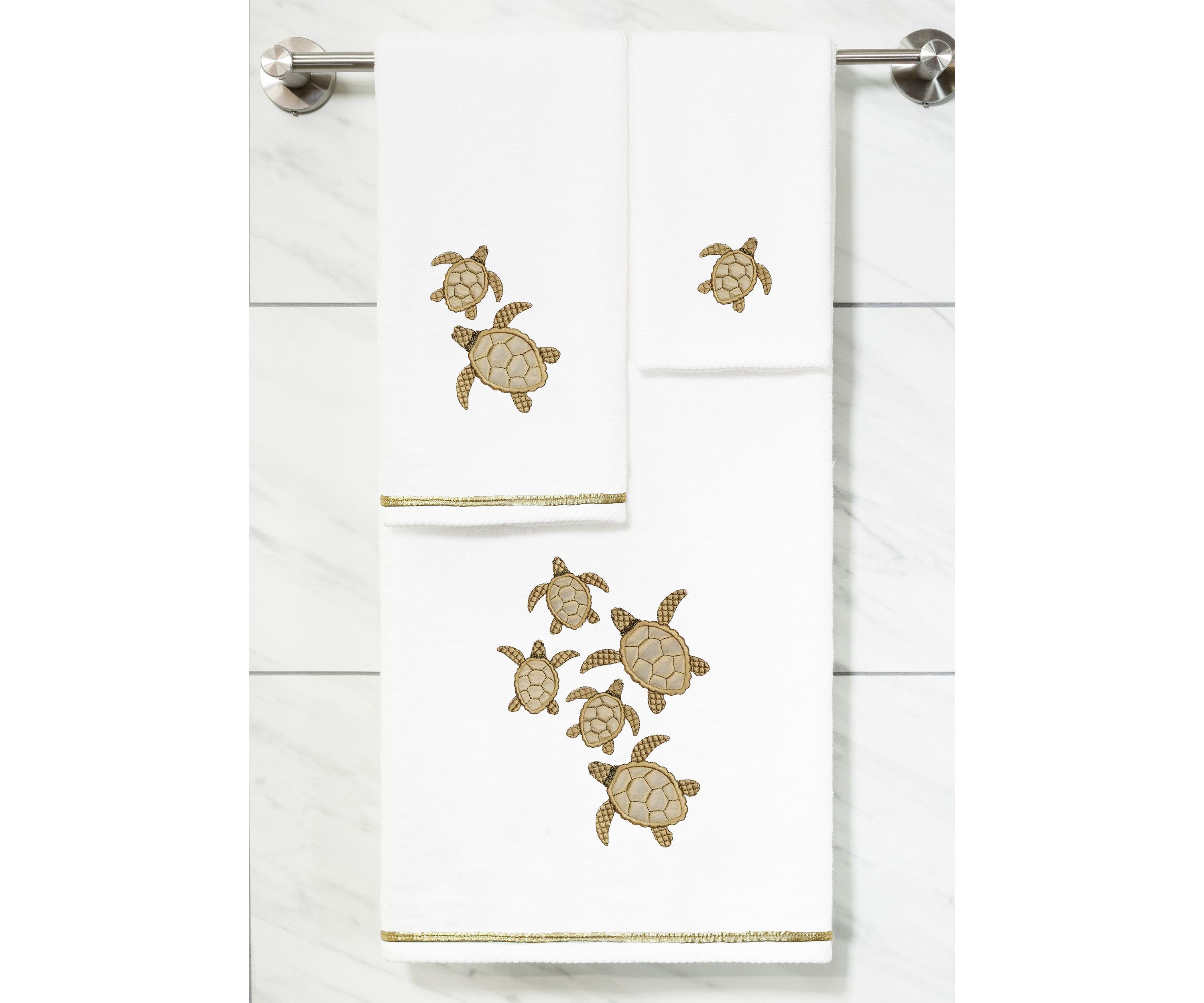 TORTUGA 2PC Embellished Bath Towel Set