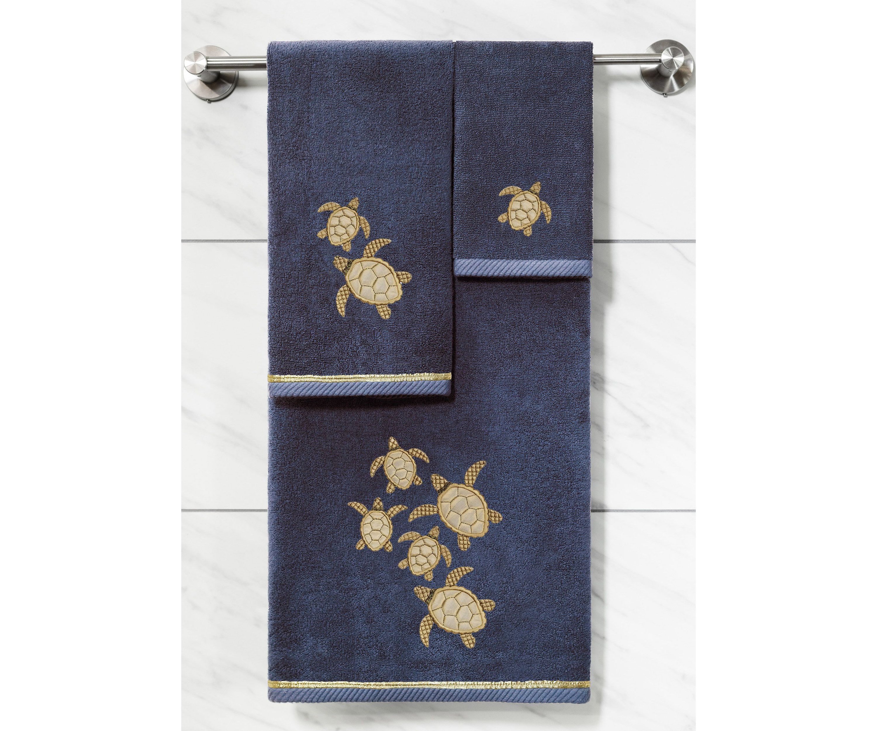 TORTUGA 3PC Embellished Towel Set