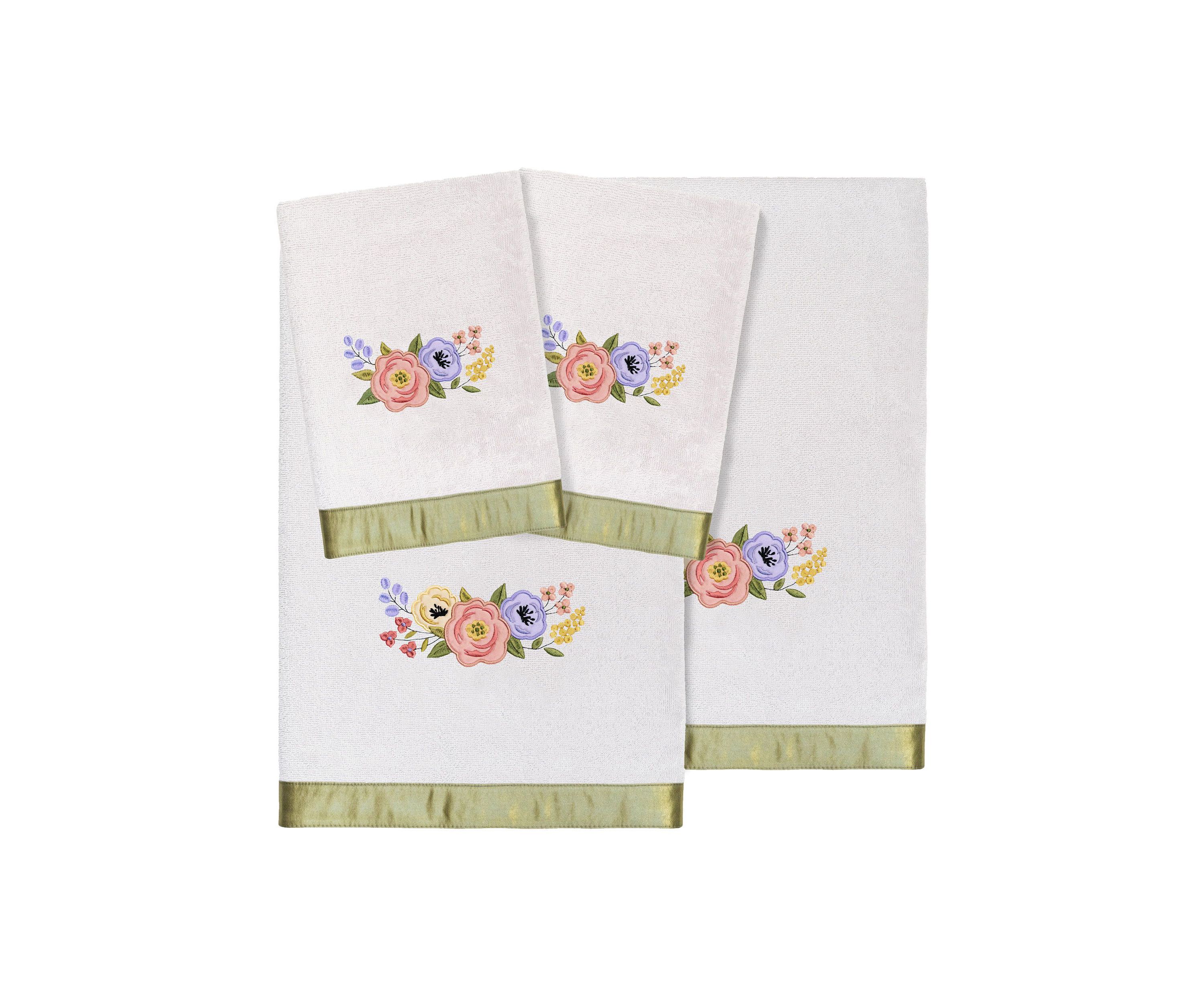 VERANO 4PC Embellished Towel Set