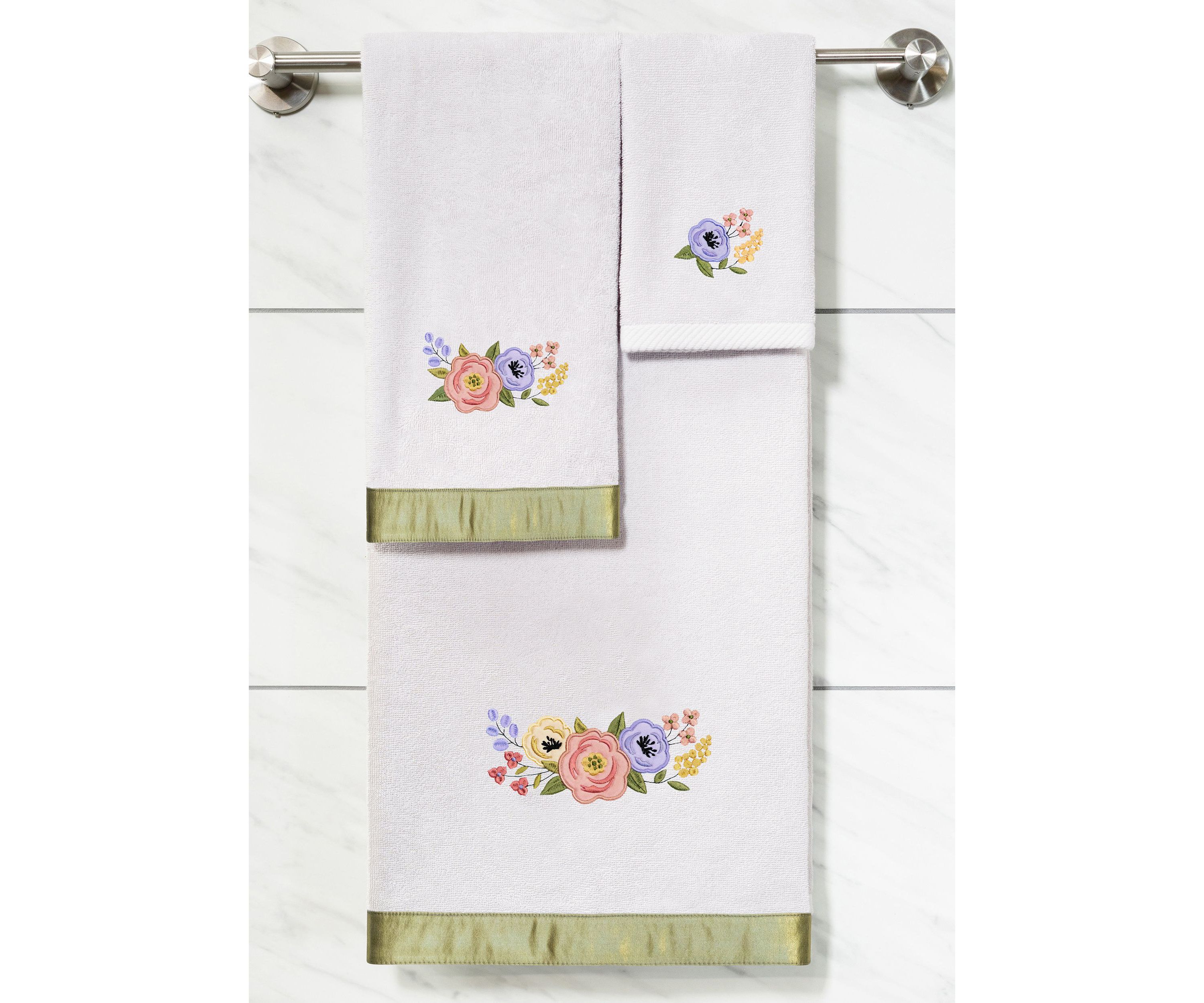 VERANO 4PC Embellished Towel Set