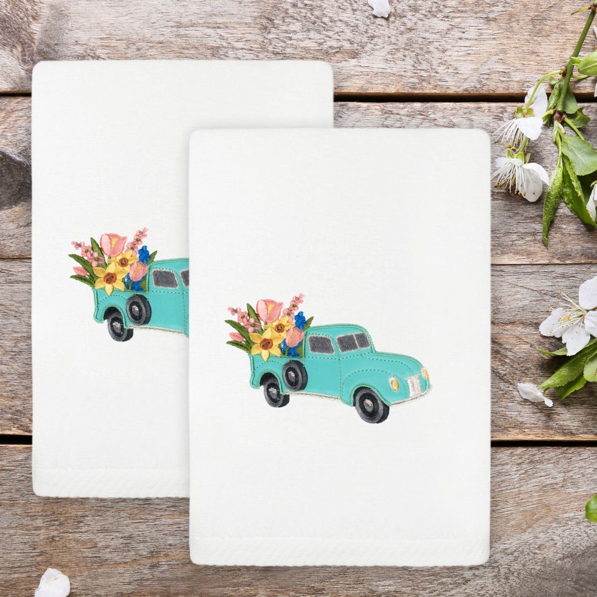 SPRING TRUCK Hand Towels (Set of 2)