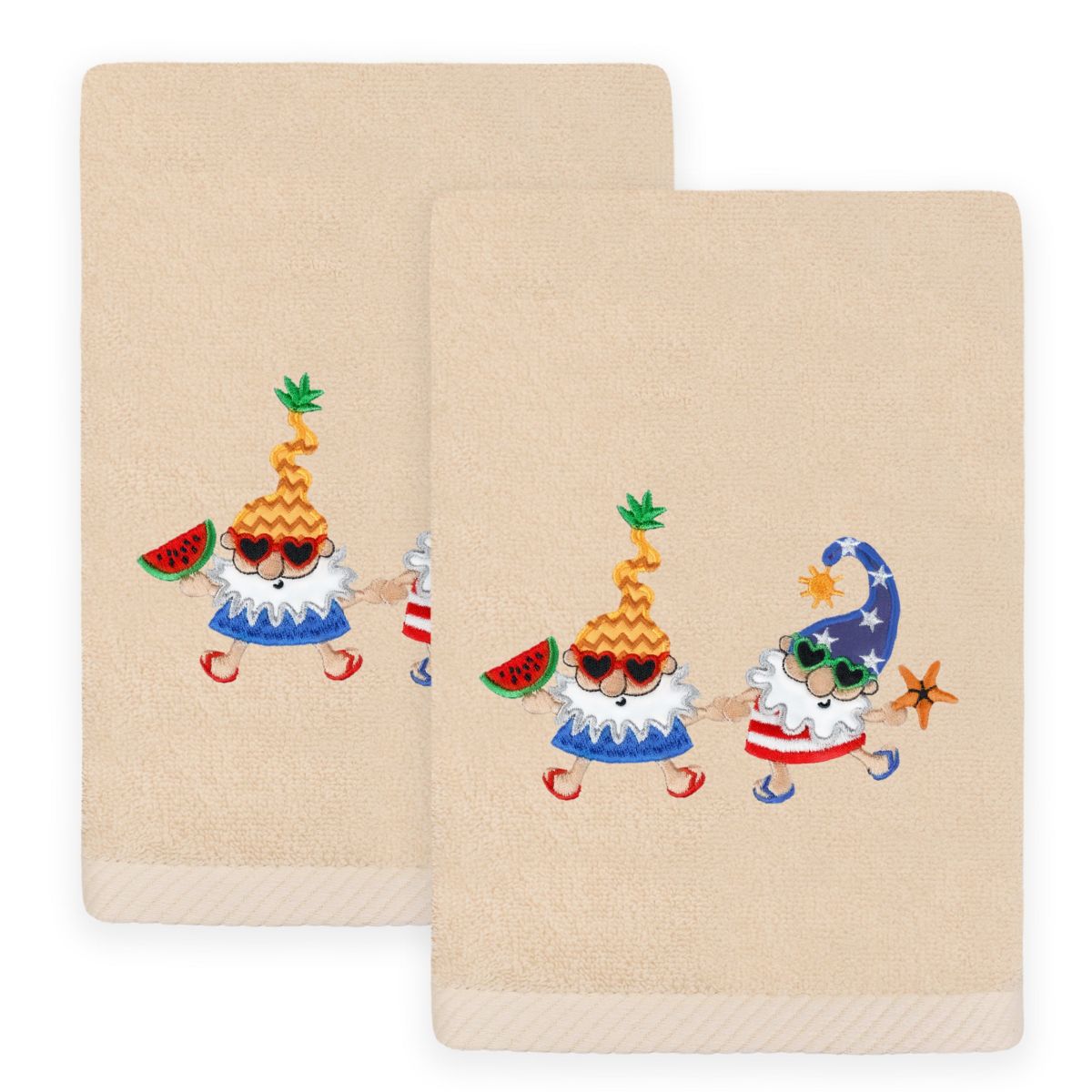 SUMMER GNOMES Hand Towels (Set of 2)
