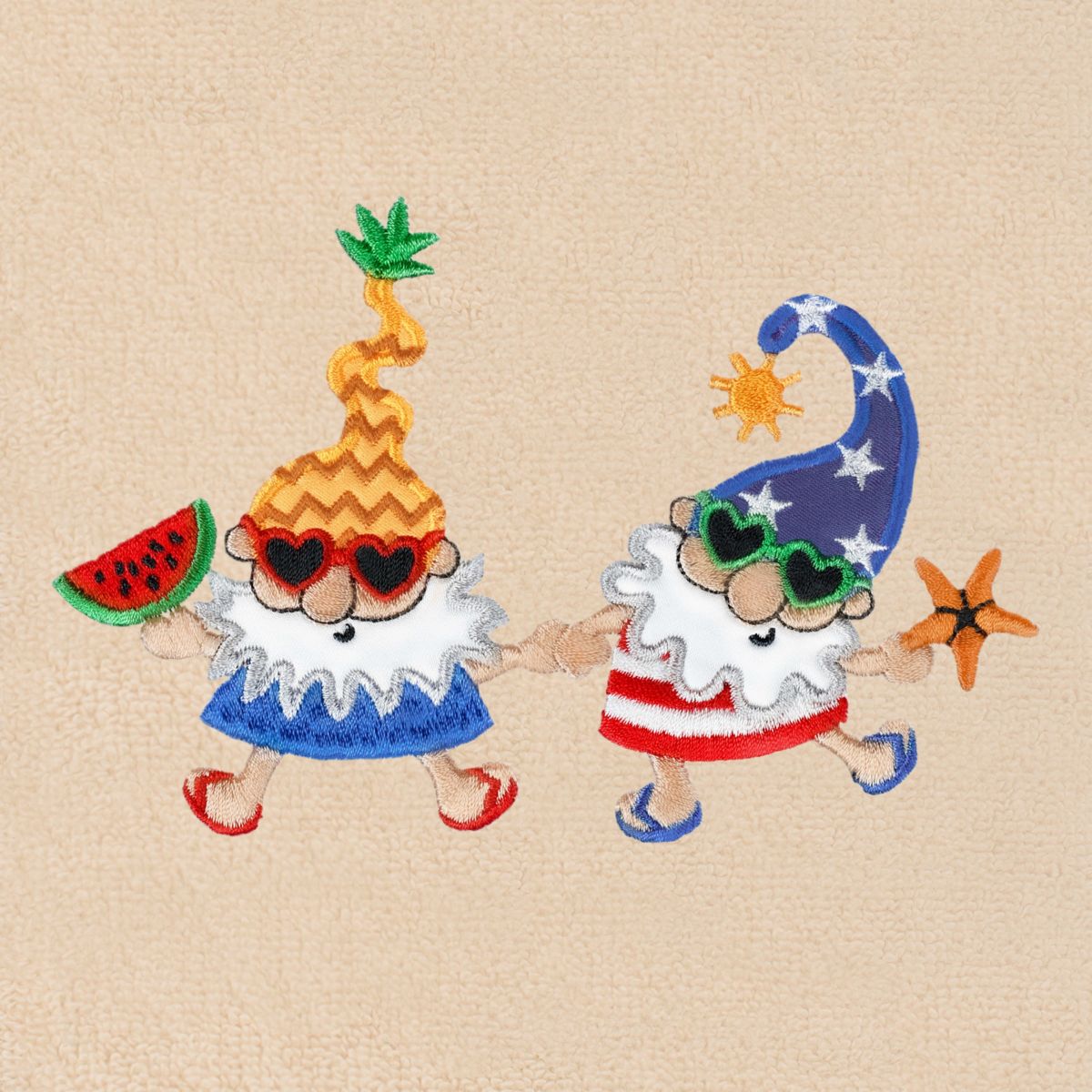 SUMMER GNOMES Hand Towels (Set of 2)