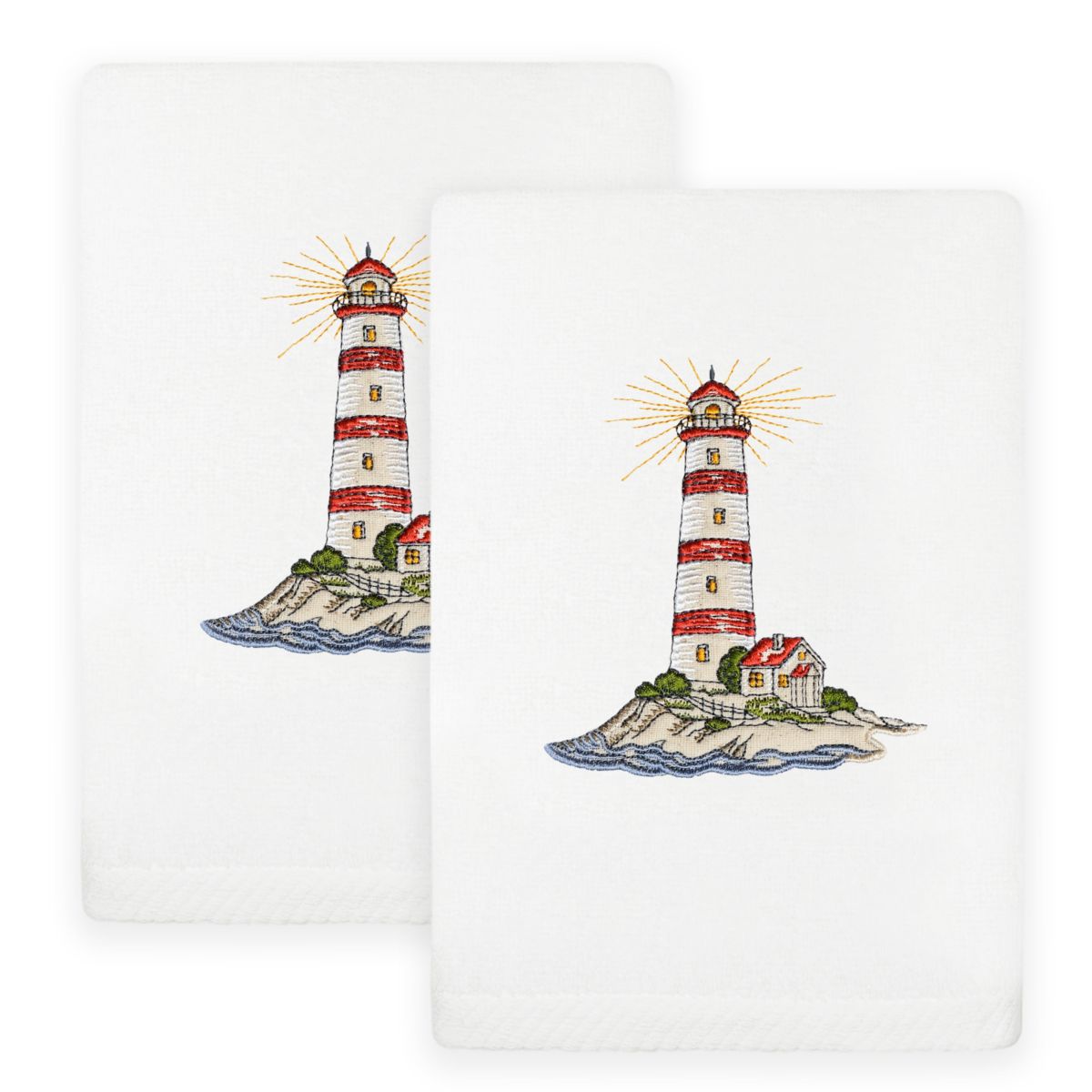 SUMMER LIGHTHOUSE Hand Towels (Set of 2)