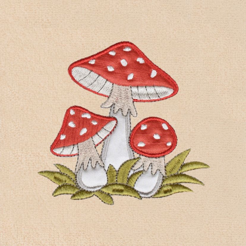 SPRING MUSHROOMS Hand Towels (Set of 2)