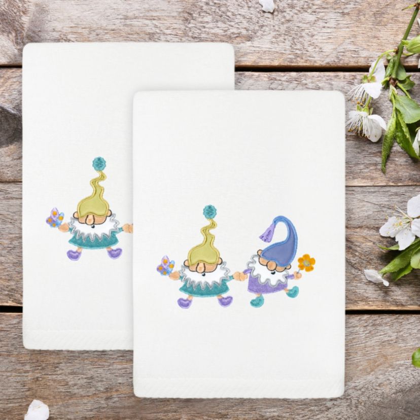 SPRING GNOMES Hand Towels (Set of 2)