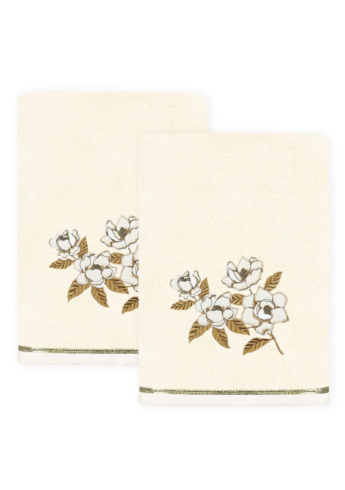 MAGGIE 2PC Embellished Bath Towel Set