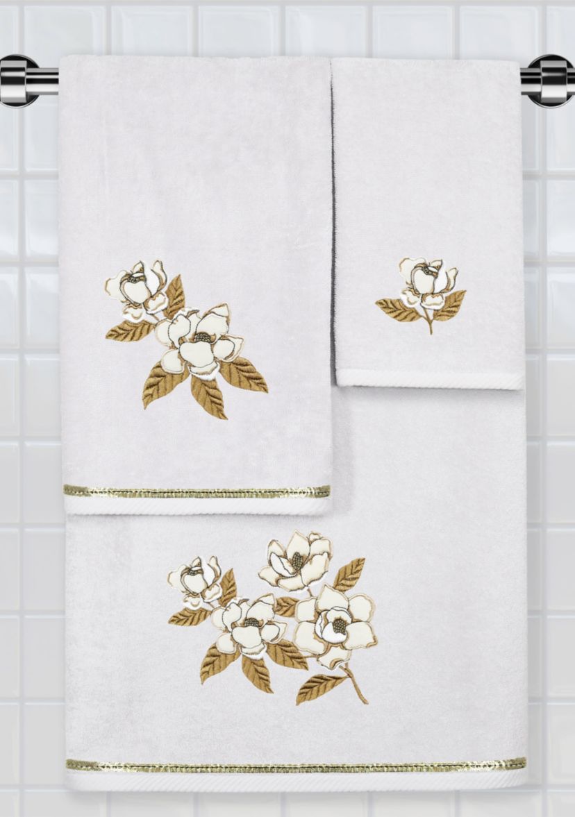 MAGGIE 2PC Embellished Fingertip Towel Set